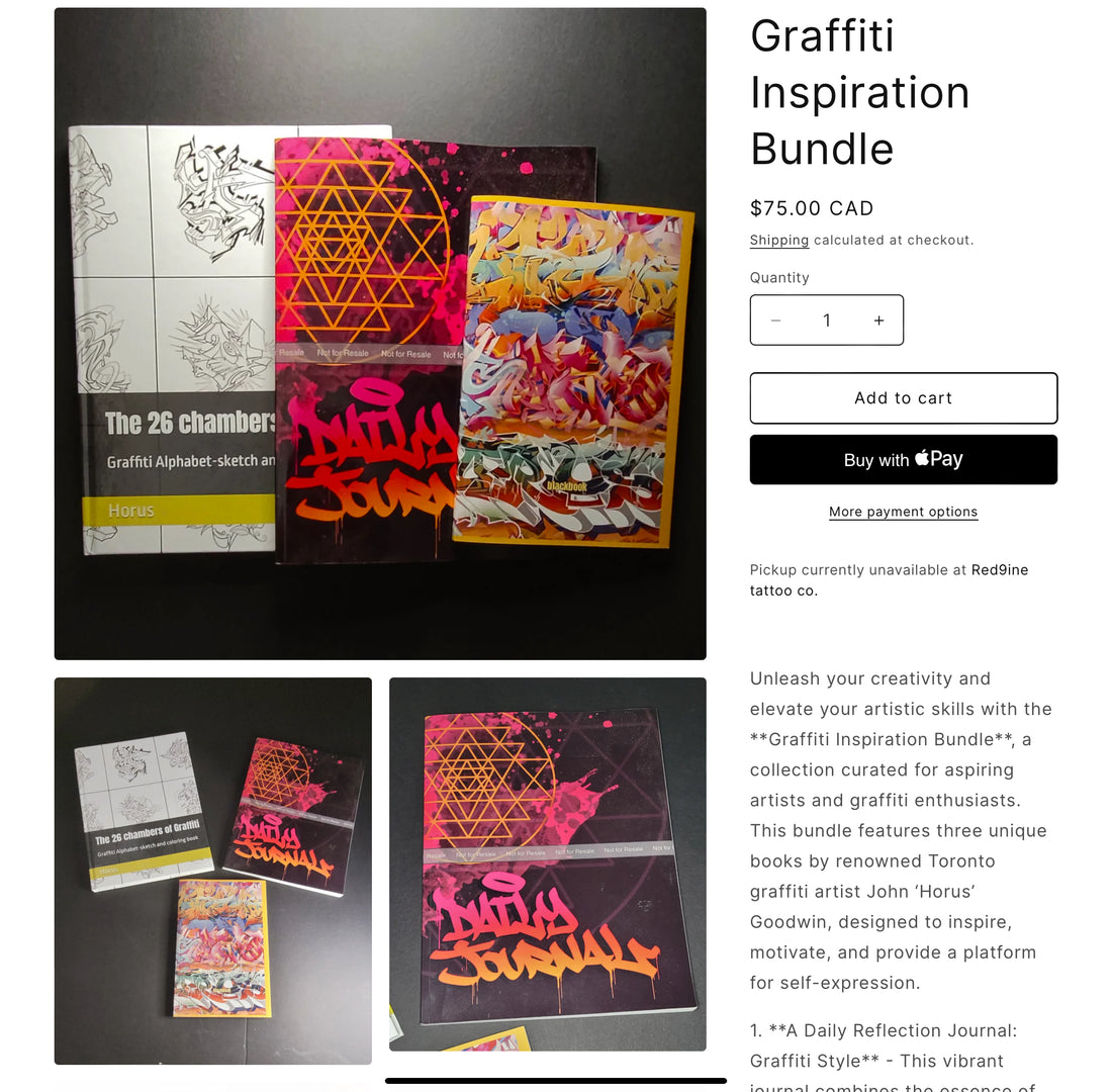Unleash Your Creativity with Our Graffiti-Themed Book Bundle