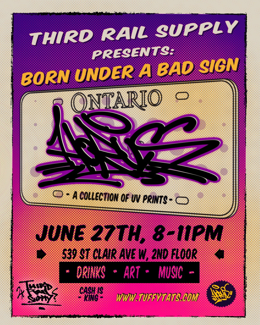 BORN UNDER A BAD SIGN -UV PRINTS BY HORUS