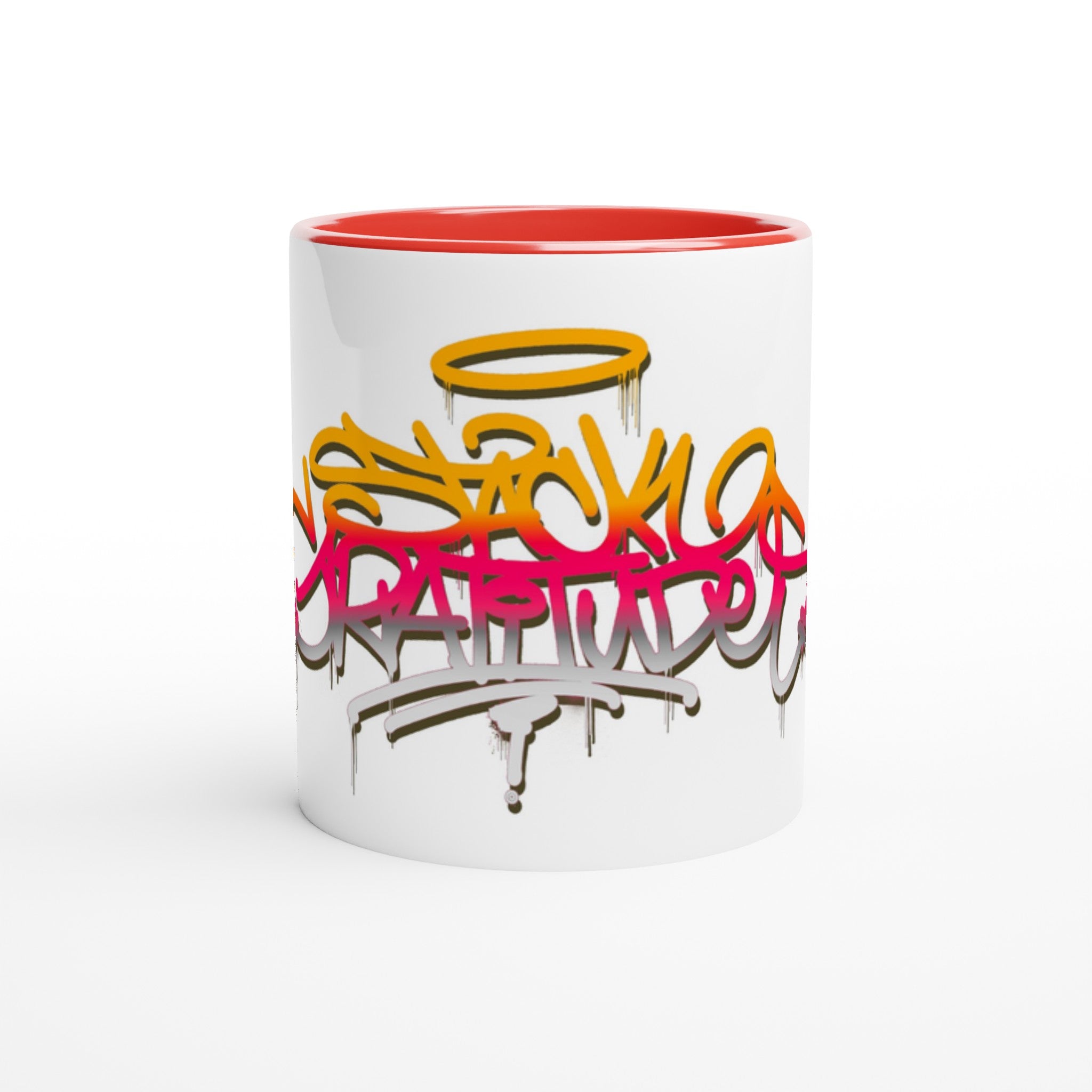 Stack Gratitudes (MTO) 
 11oz Ceramic Mug Ceramic Pink