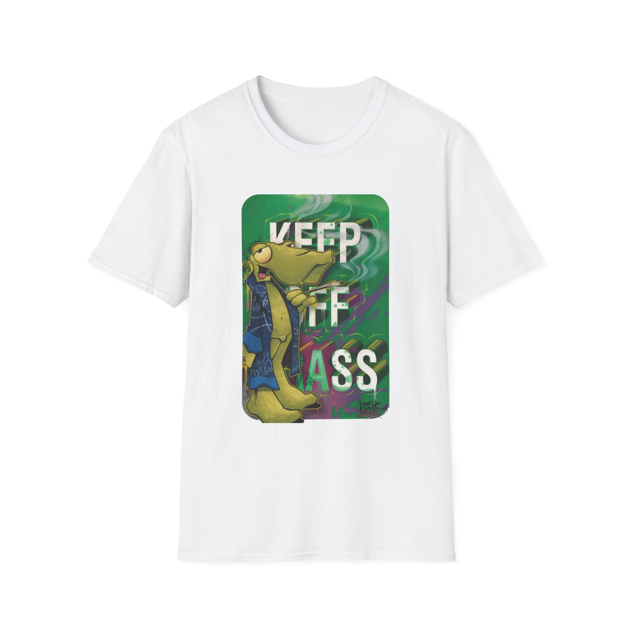 Cool Vibe Unisex Softstyle T-Shirt - 'Keep It Grass' Graphic Tee S / Daisy