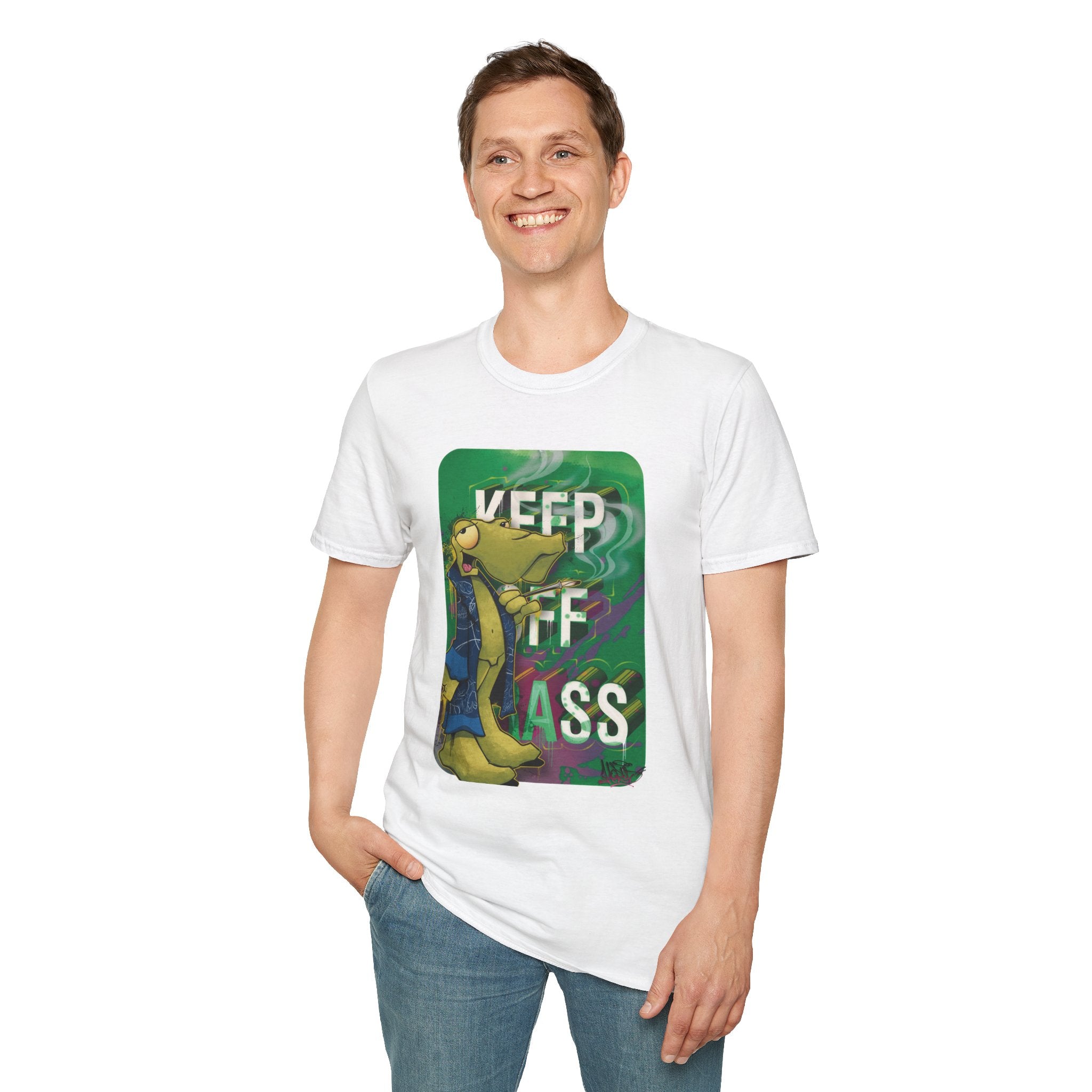 Cool Vibe Unisex Softstyle T-Shirt - 'Keep It Grass' Graphic Tee S / Daisy