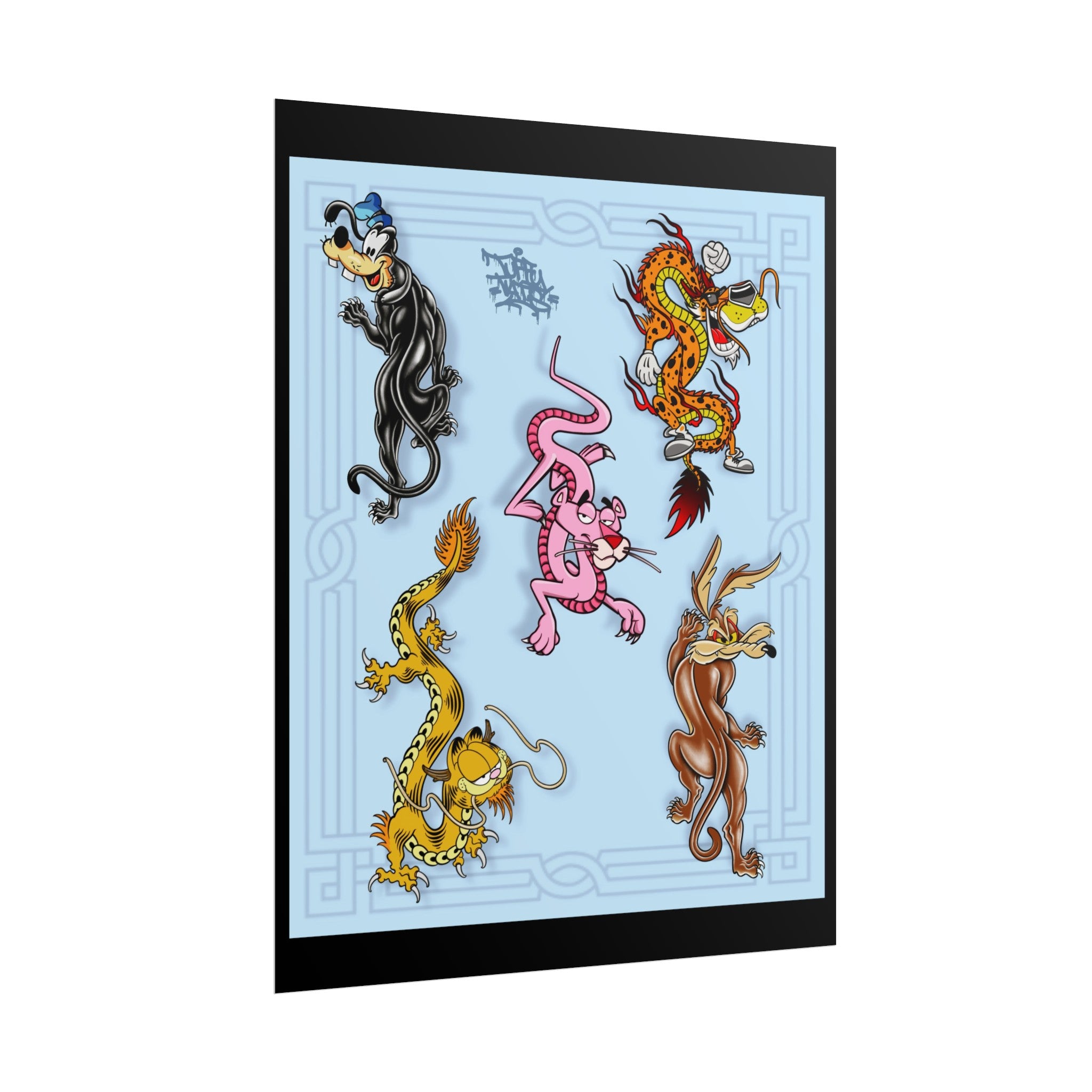 Mashup Dragons 11″ x 14″ (Vertical) / Semi Glossy