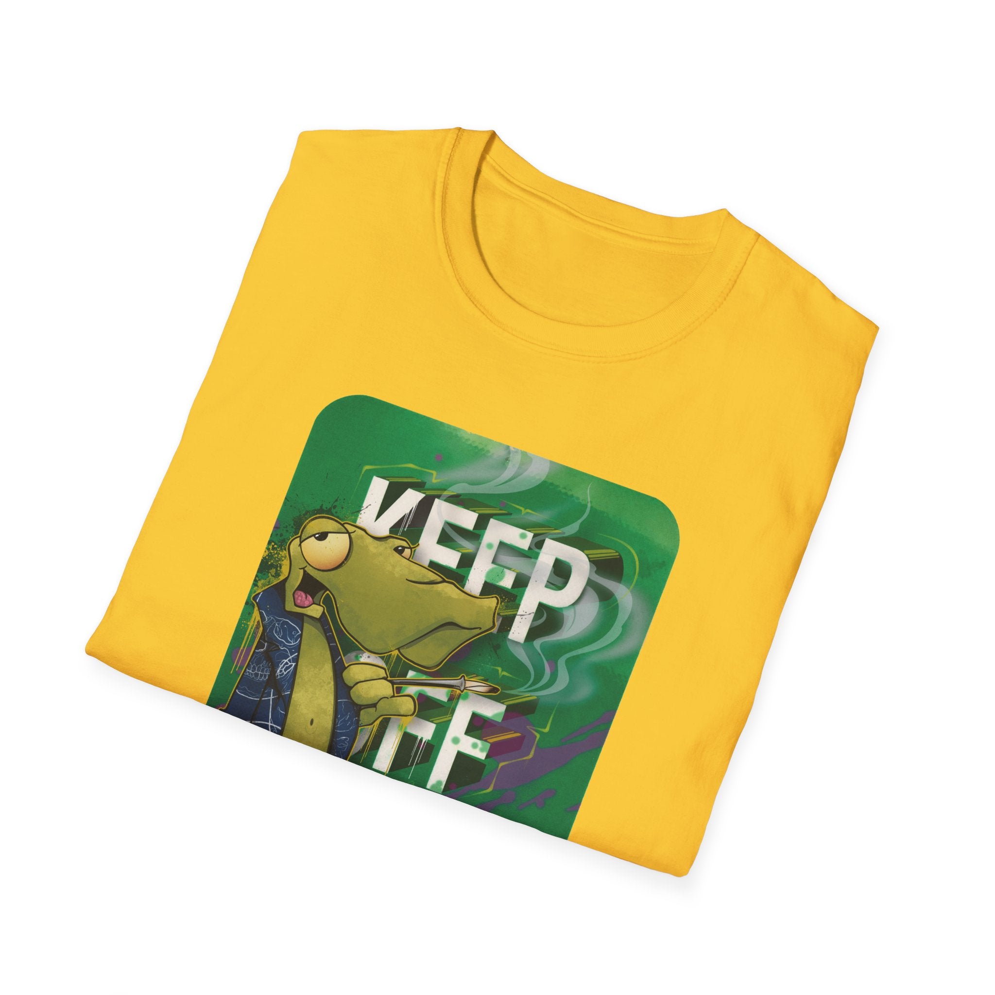 Cool Vibe Unisex Softstyle T-Shirt - 'Keep It Grass' Graphic Tee S / Daisy