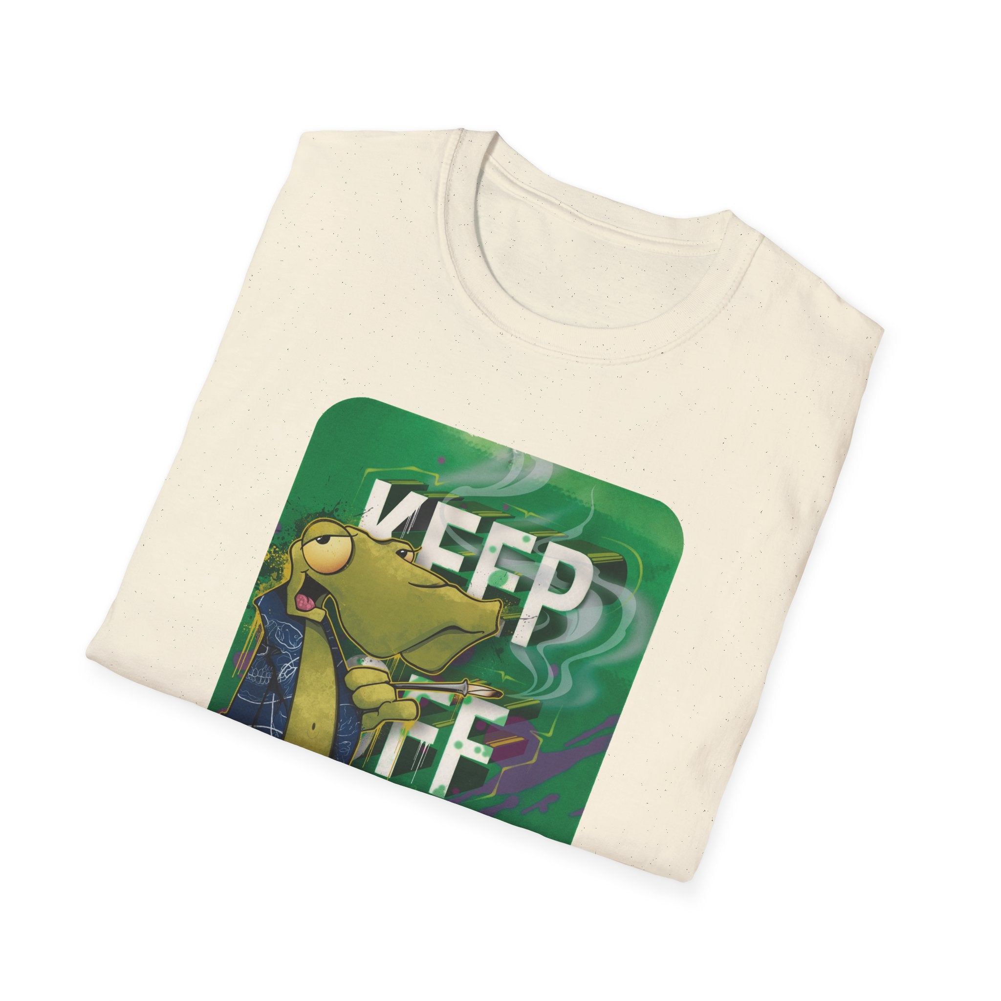 Cool Vibe Unisex Softstyle T-Shirt - 'Keep It Grass' Graphic Tee S / Daisy