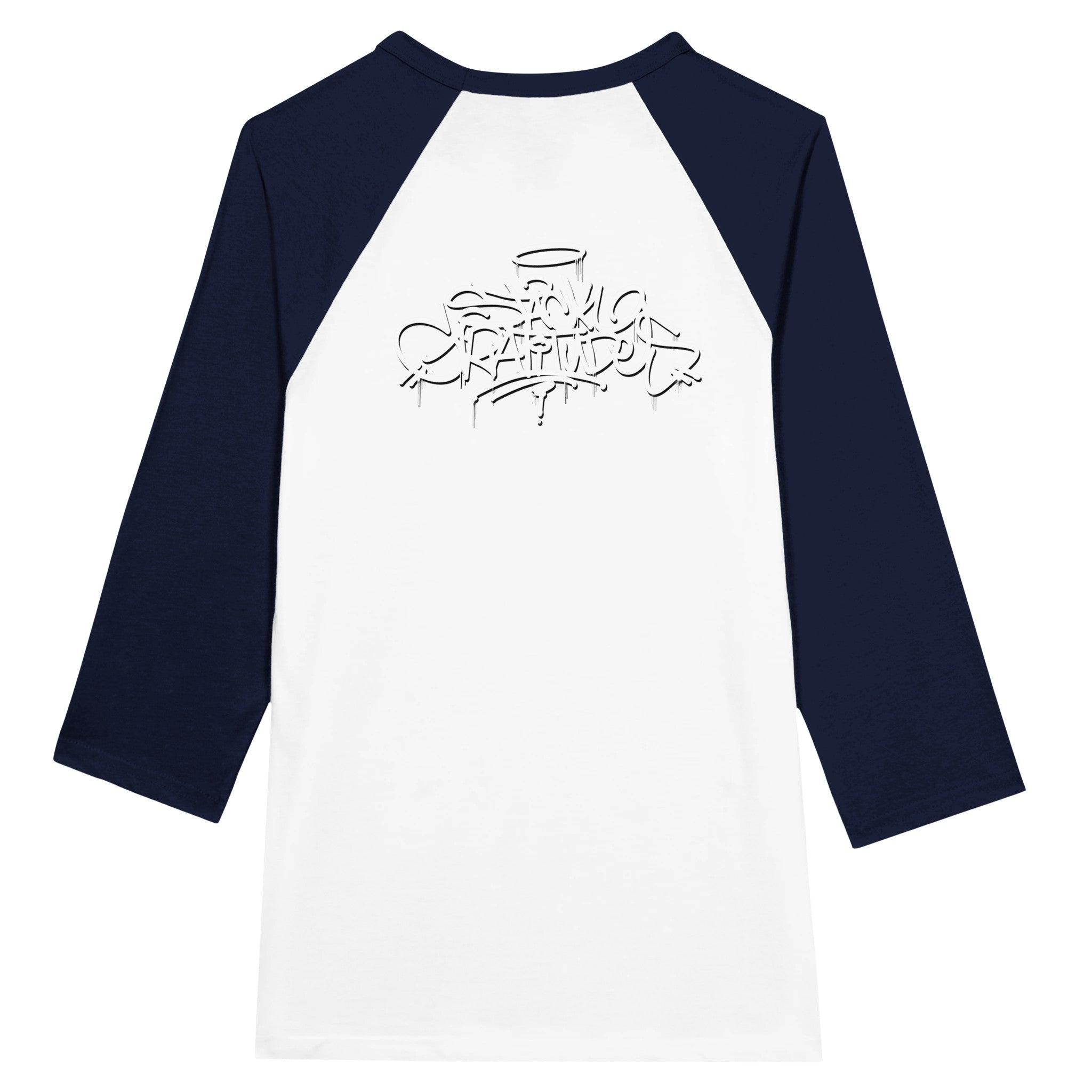 Stack Gratitudes (MTO) 
 Unisex 3/4 sleeve Raglan T-shirt S / Black and Red