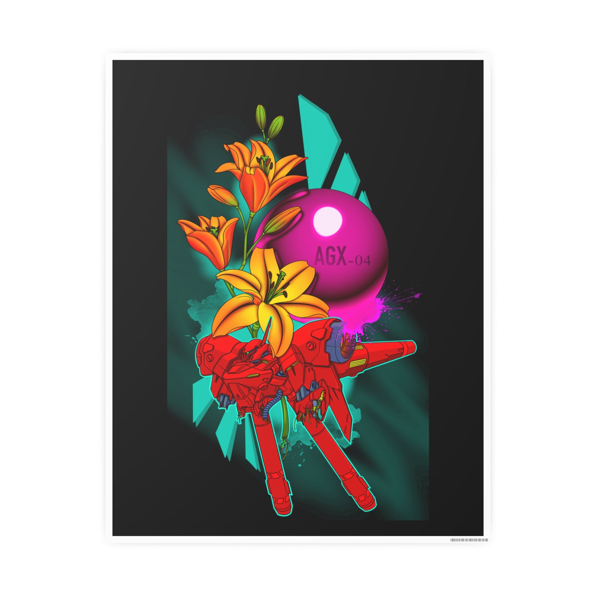 Tiger lily mech 11″ x 14″ (Vertical) / Satin