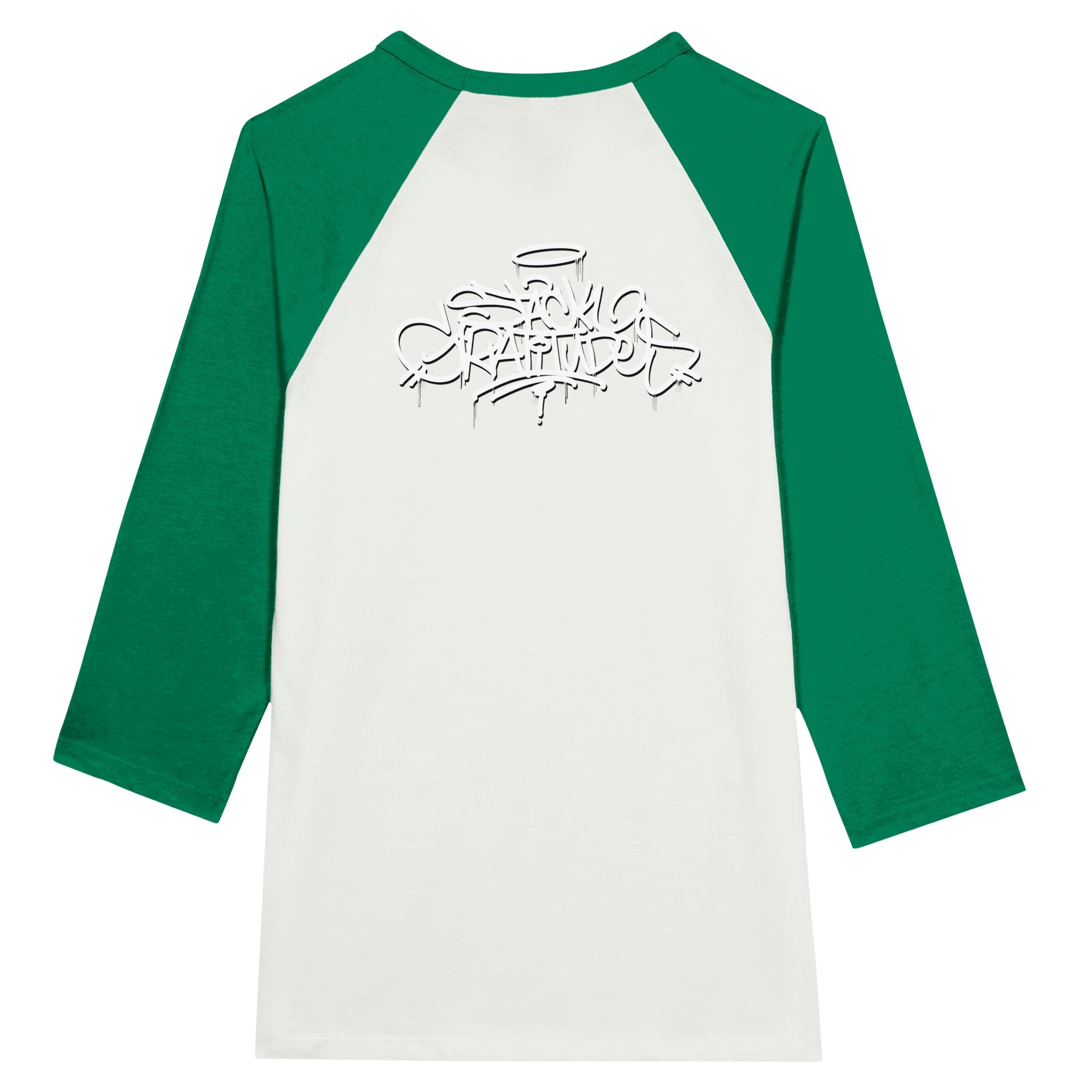 Stack Gratitudes (MTO) 
 Unisex 3/4 sleeve Raglan T-shirt S / Black and Red