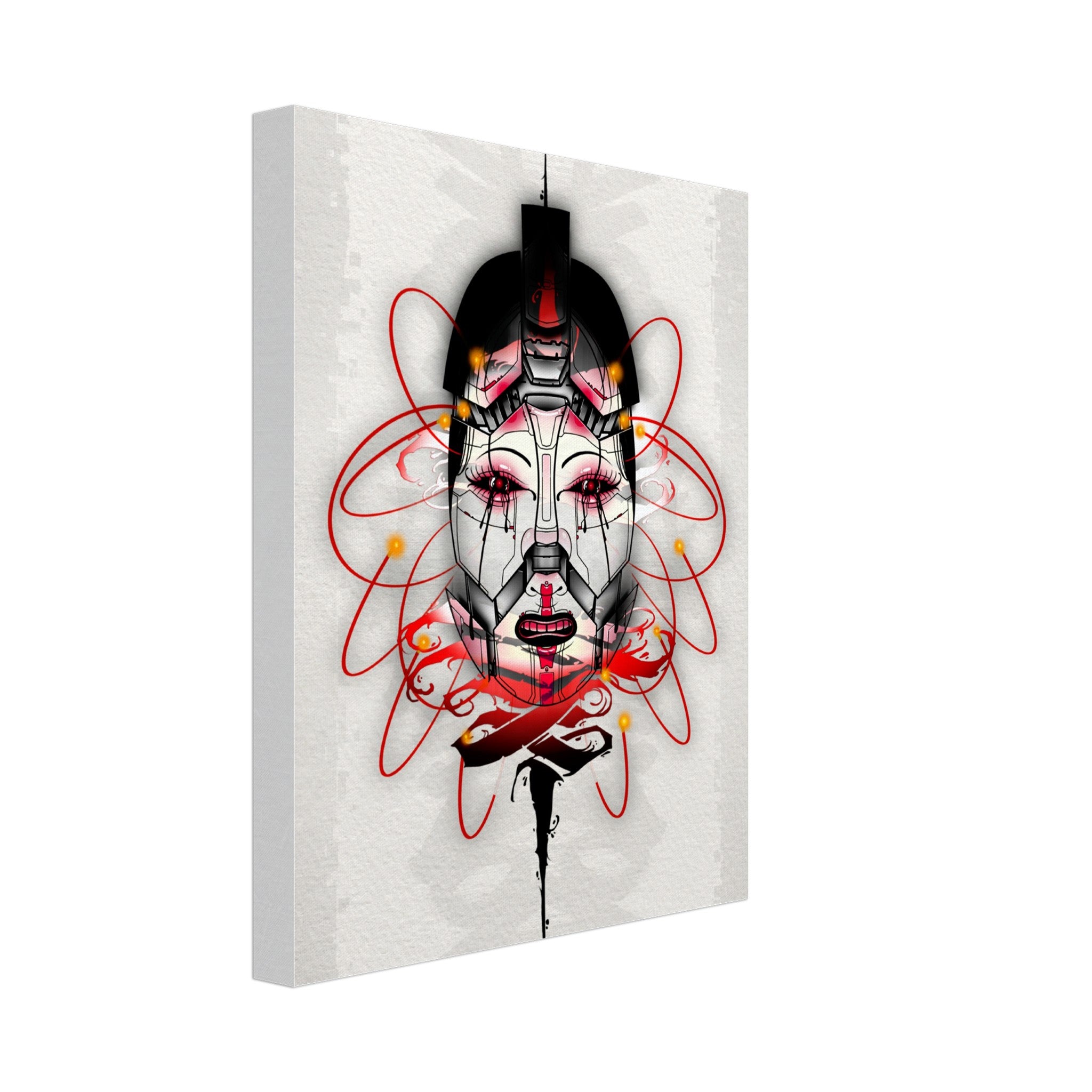 Cyber Geisha - canvas print. Default Title