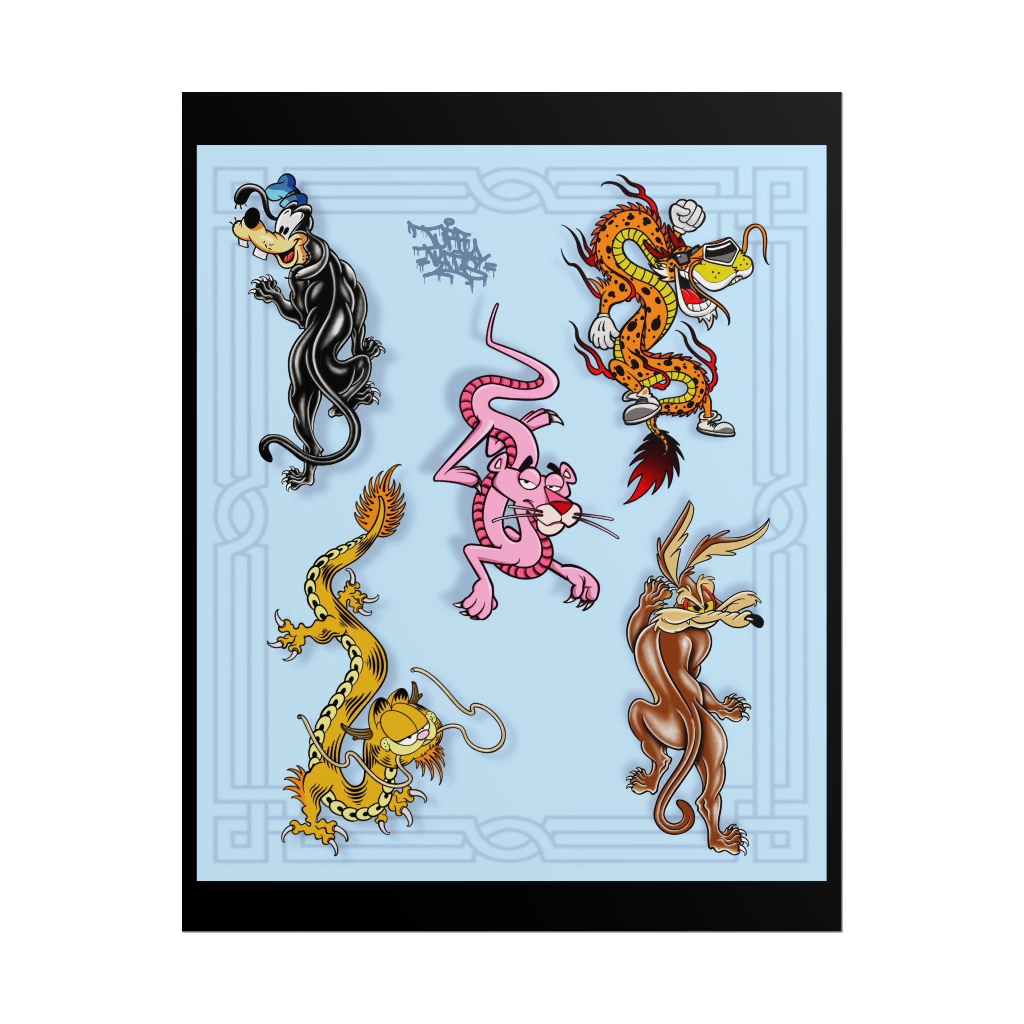 Mashup Dragons 11″ x 14″ (Vertical) / Semi Glossy