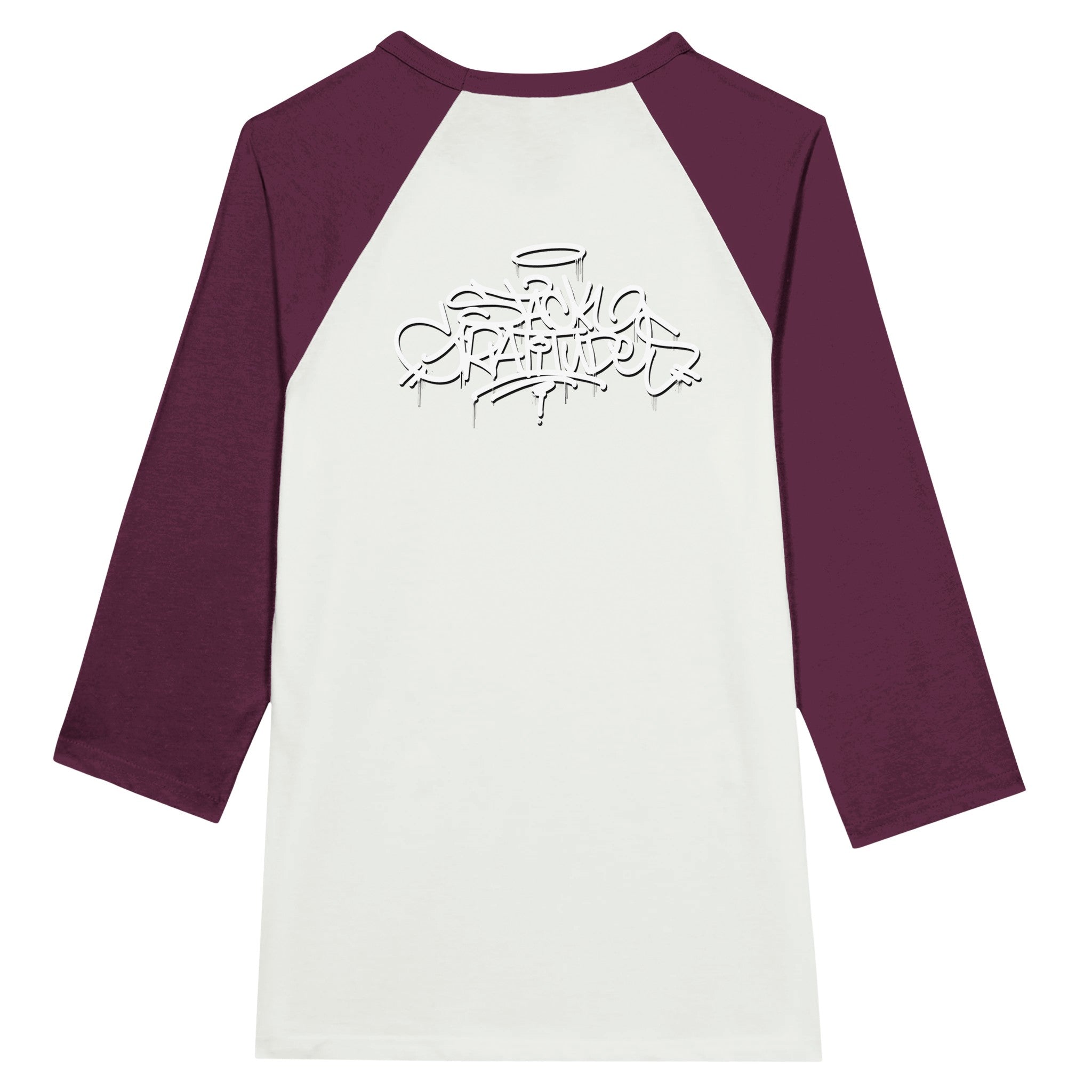 Stack Gratitudes (MTO) 
 Unisex 3/4 sleeve Raglan T-shirt S / Black and Red