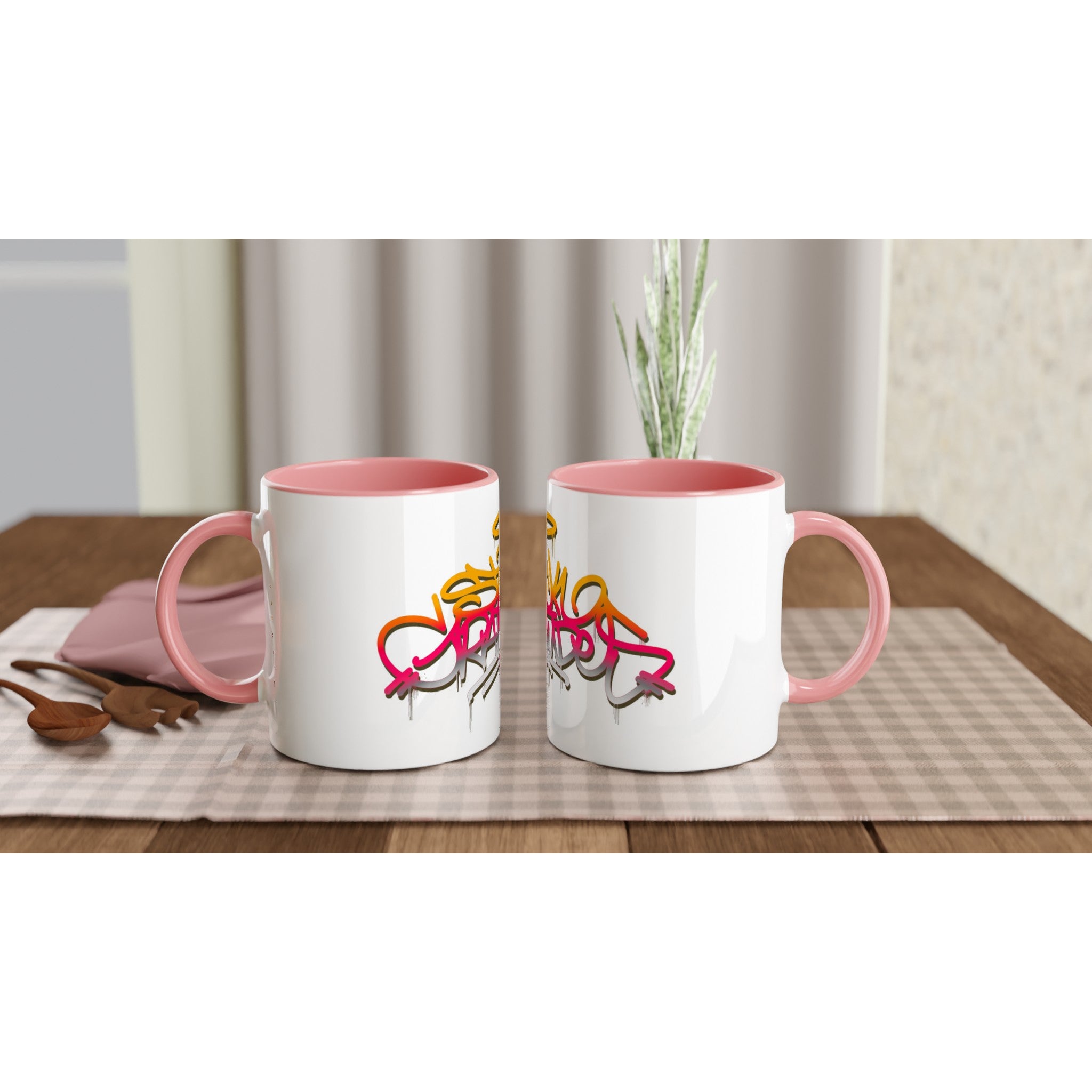 Stack Gratitudes (MTO) 
 11oz Ceramic Mug Ceramic Pink