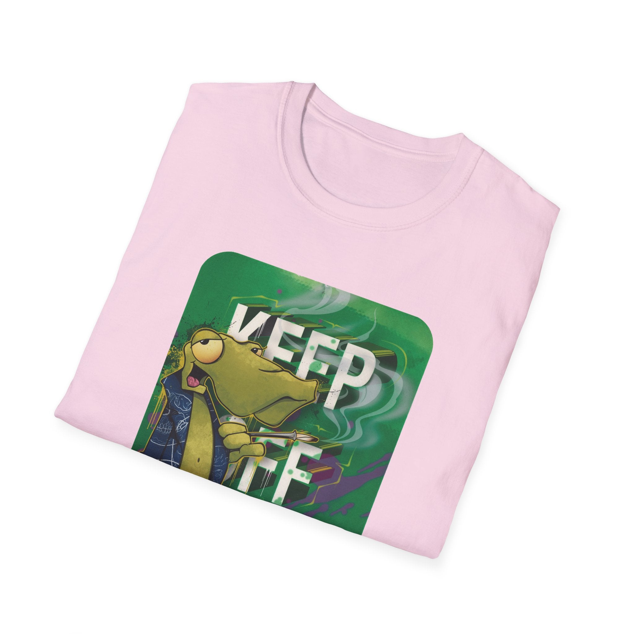 Cool Vibe Unisex Softstyle T-Shirt - 'Keep It Grass' Graphic Tee S / Daisy