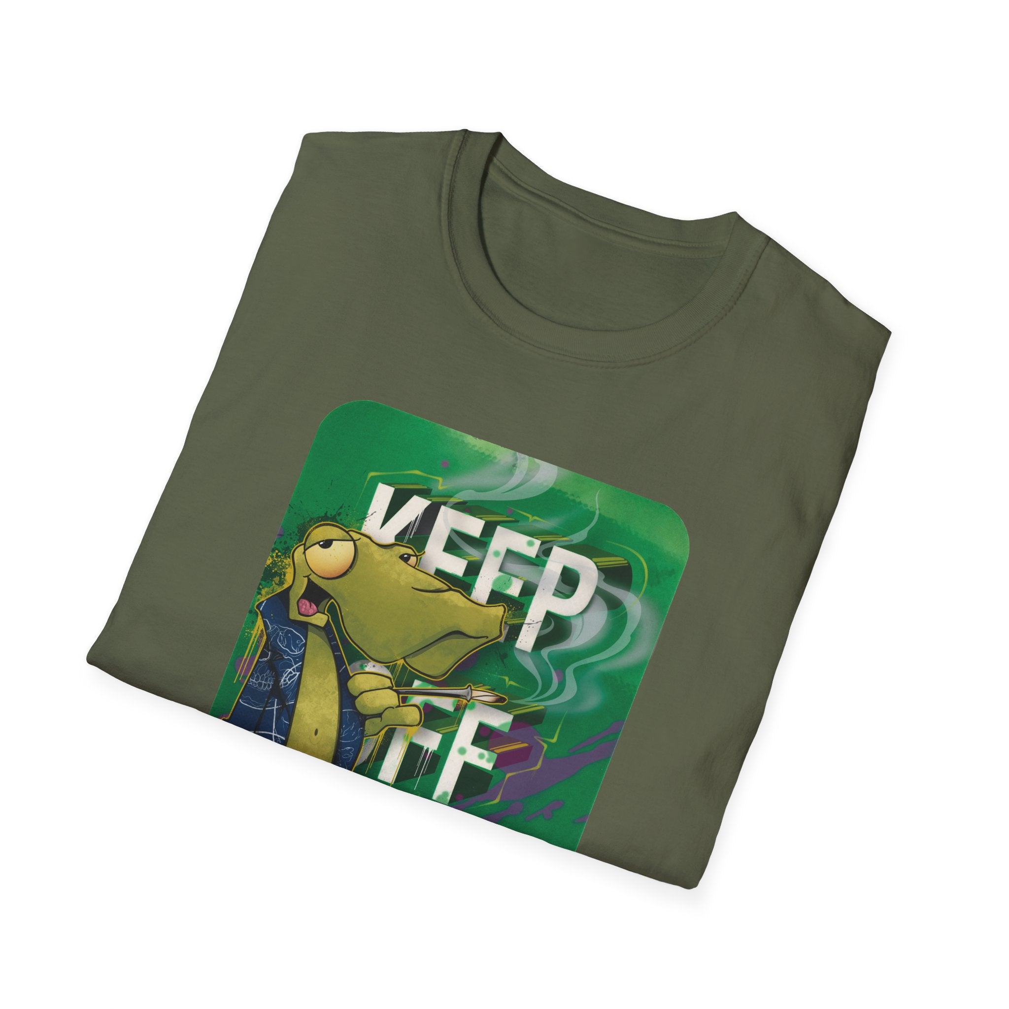 Cool Vibe Unisex Softstyle T-Shirt - 'Keep It Grass' Graphic Tee S / Daisy