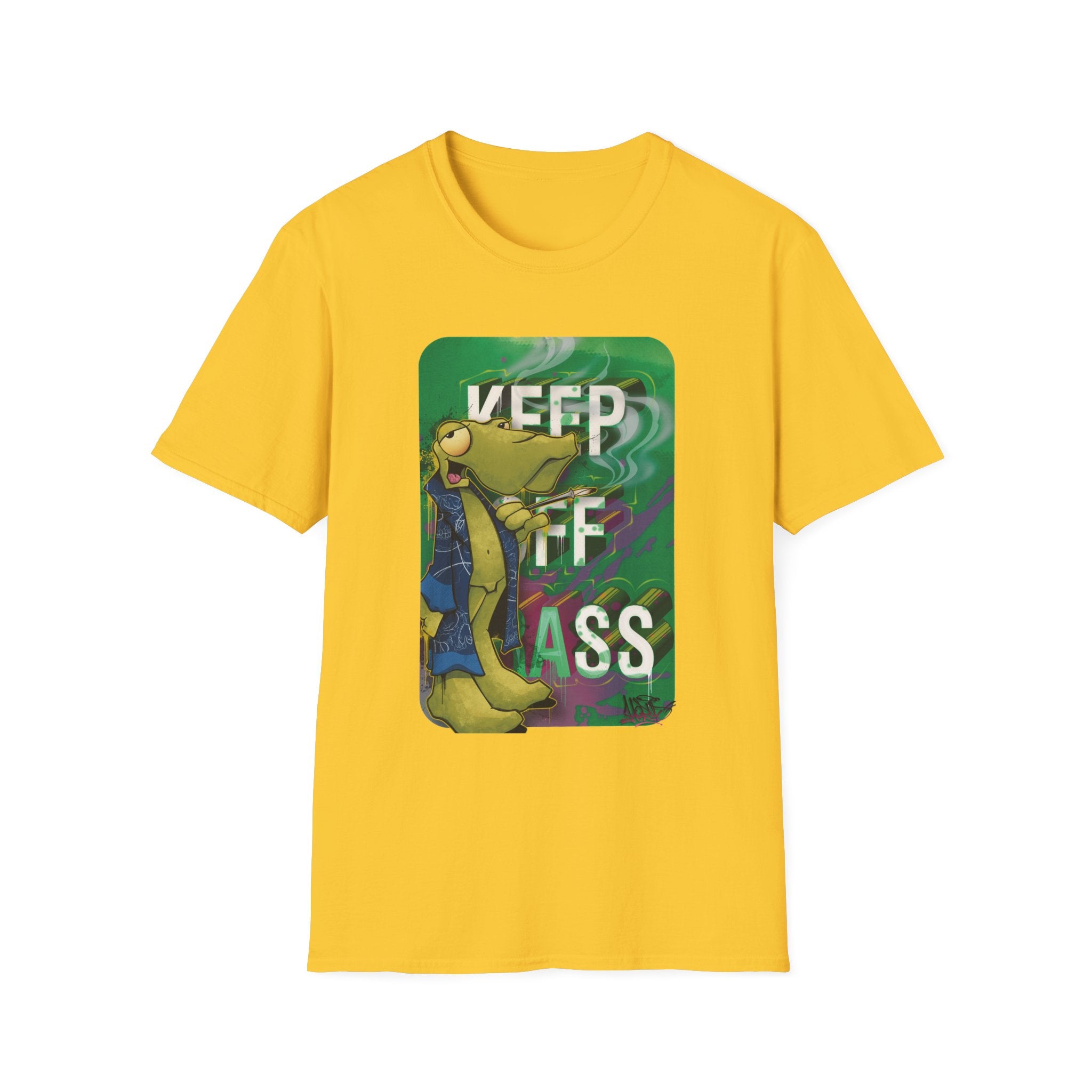 Cool Vibe Unisex Softstyle T-Shirt - 'Keep It Grass' Graphic Tee S / Daisy