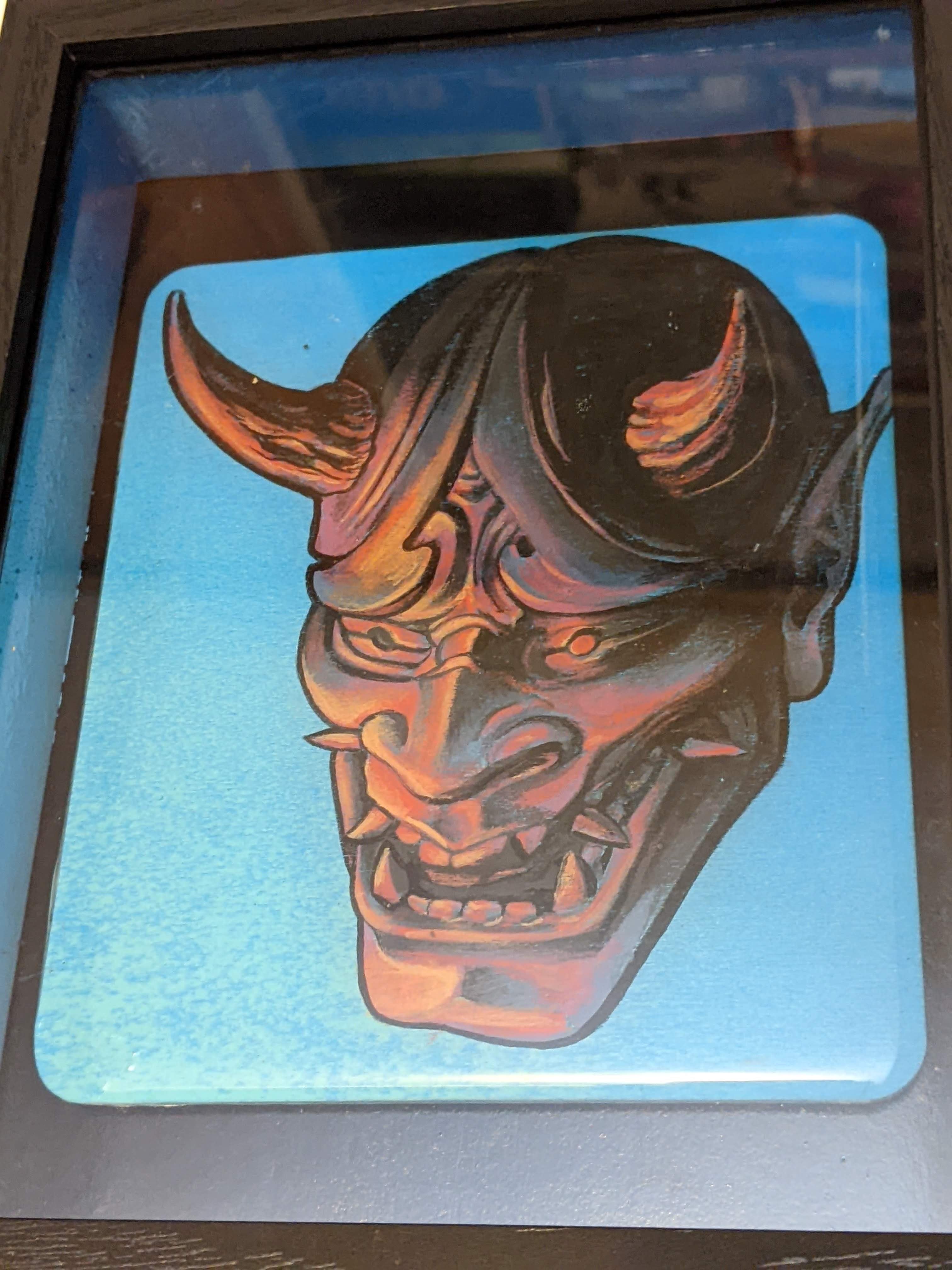 Shadow box Hannya (Blue) Default Title