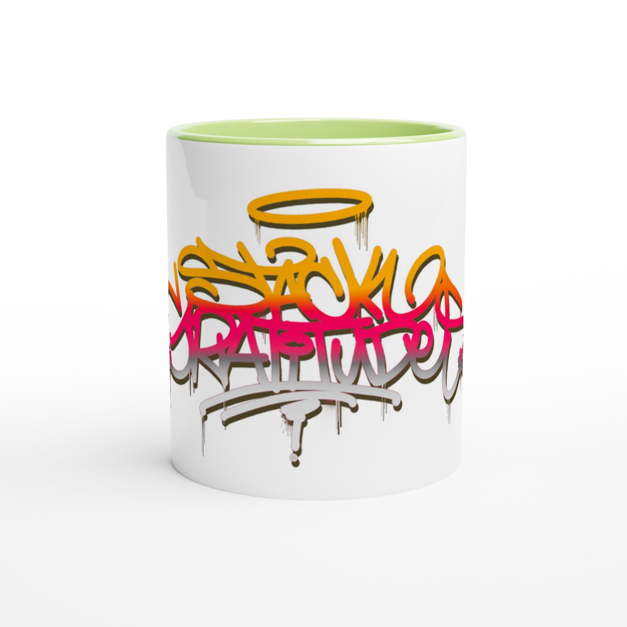 Stack Gratitudes (MTO) 
 11oz Ceramic Mug Ceramic Pink