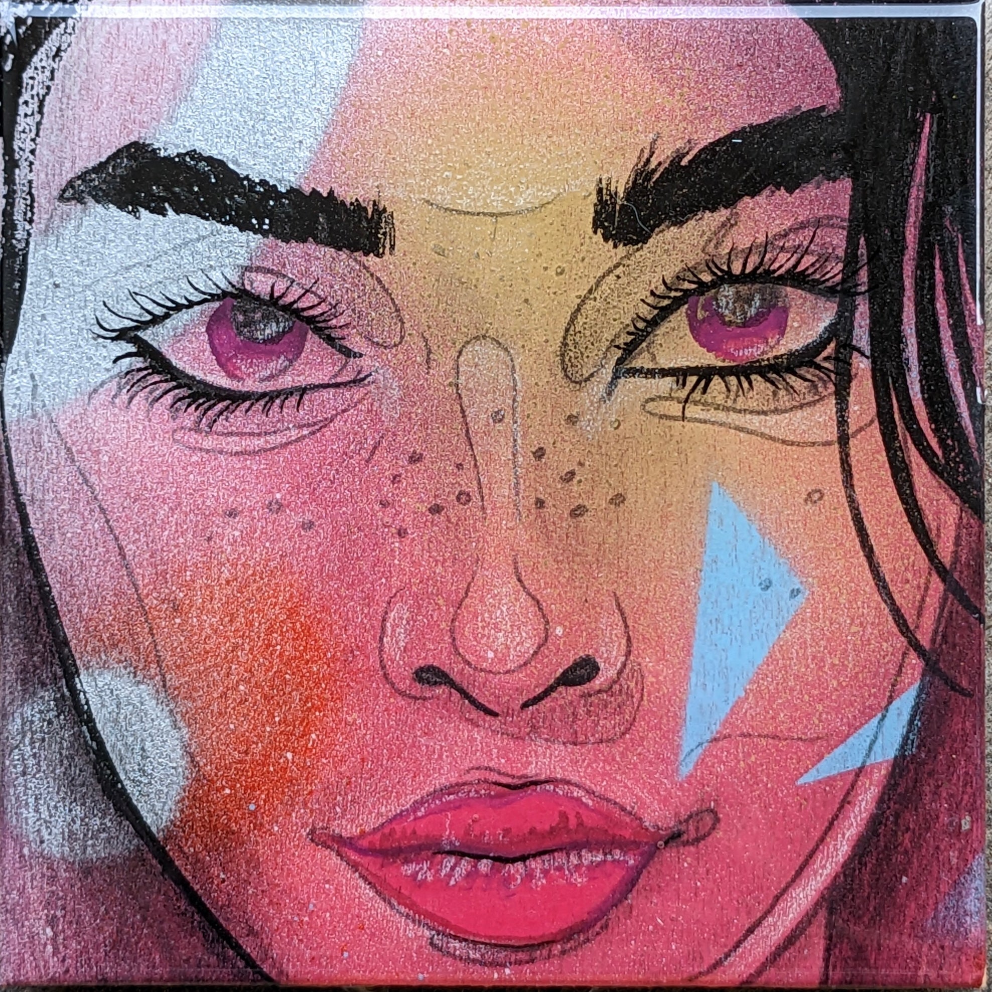 Summer faces coaster set. Default Title