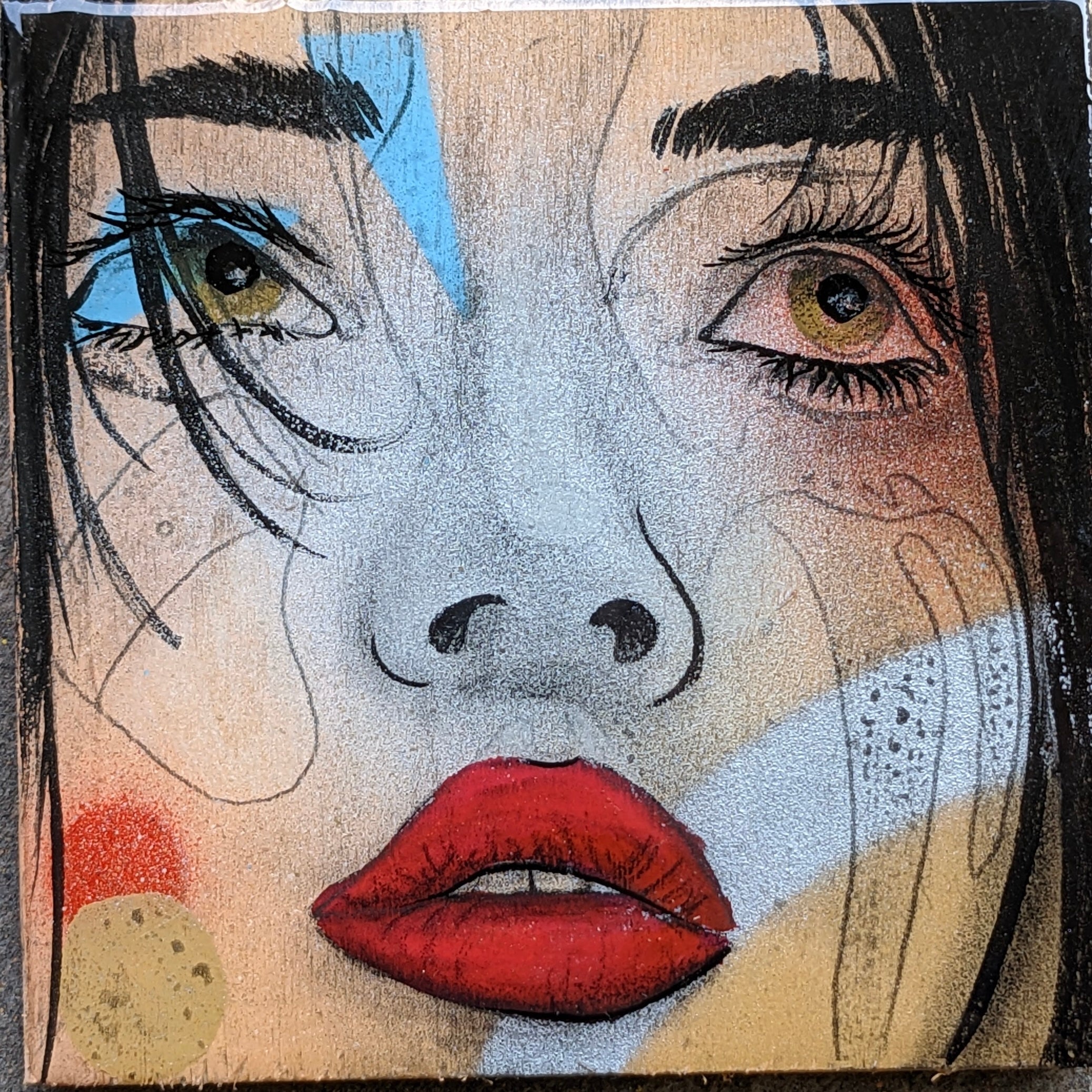 Summer faces coaster set. Default Title