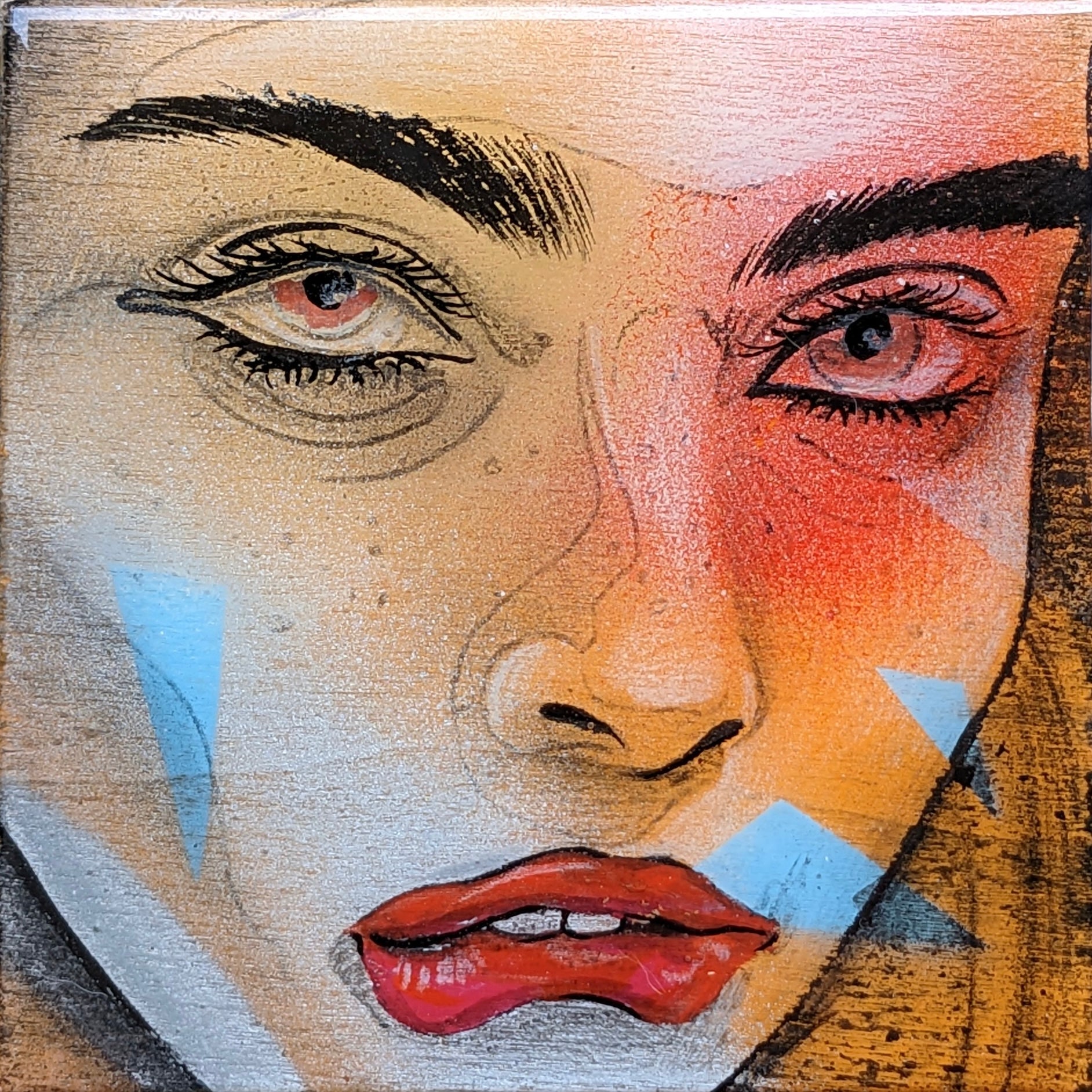 Summer faces coaster set. Default Title