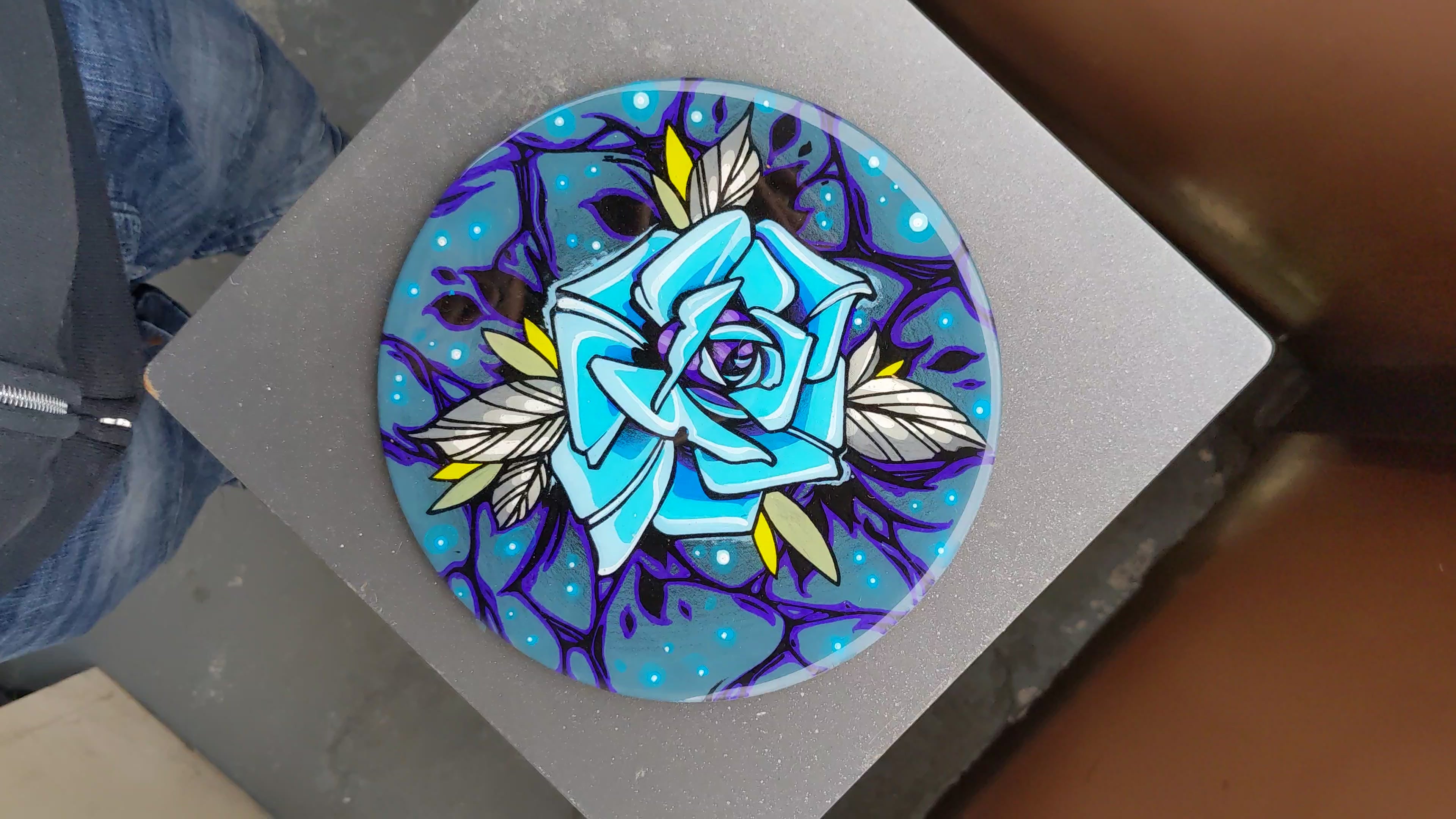 Neo trad rose - Blue