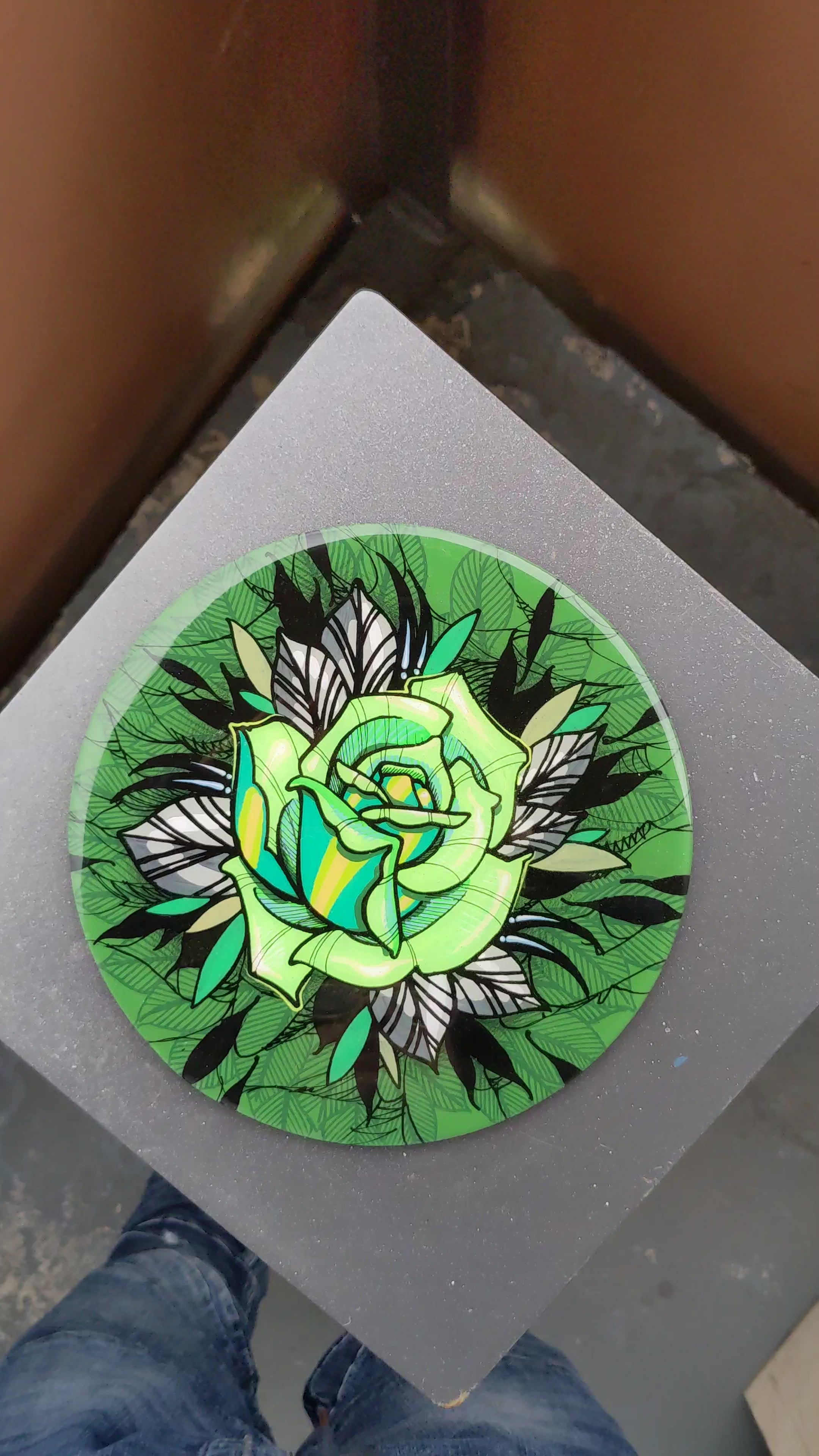 Neo trad rose - Green