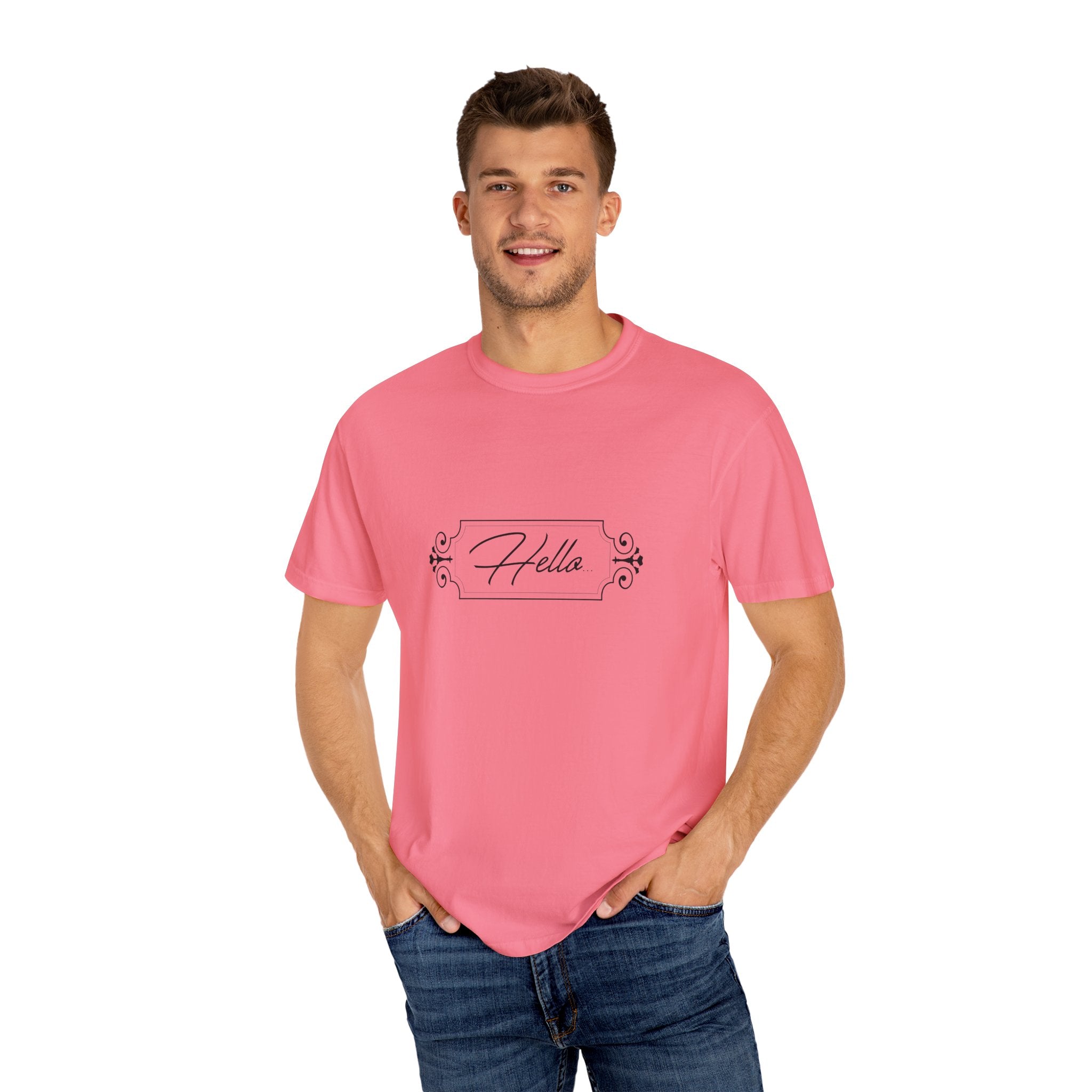 Adult humour- Hello T-Shirt for Everyday Style, Casual Wear, Gifts for Friends, Summer Outfits, Art-Inspired Fashion