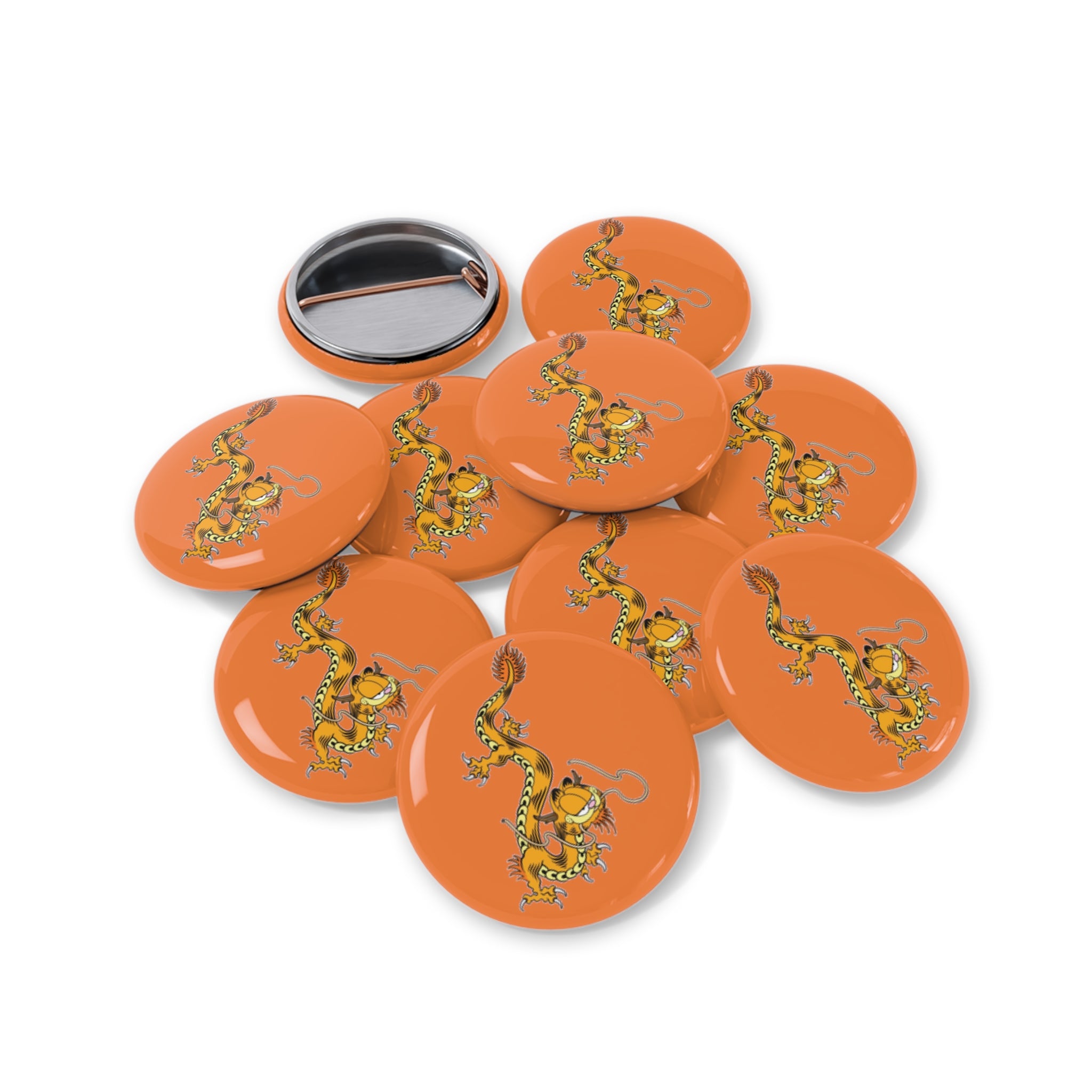 **Garfield Dragon Round Button**