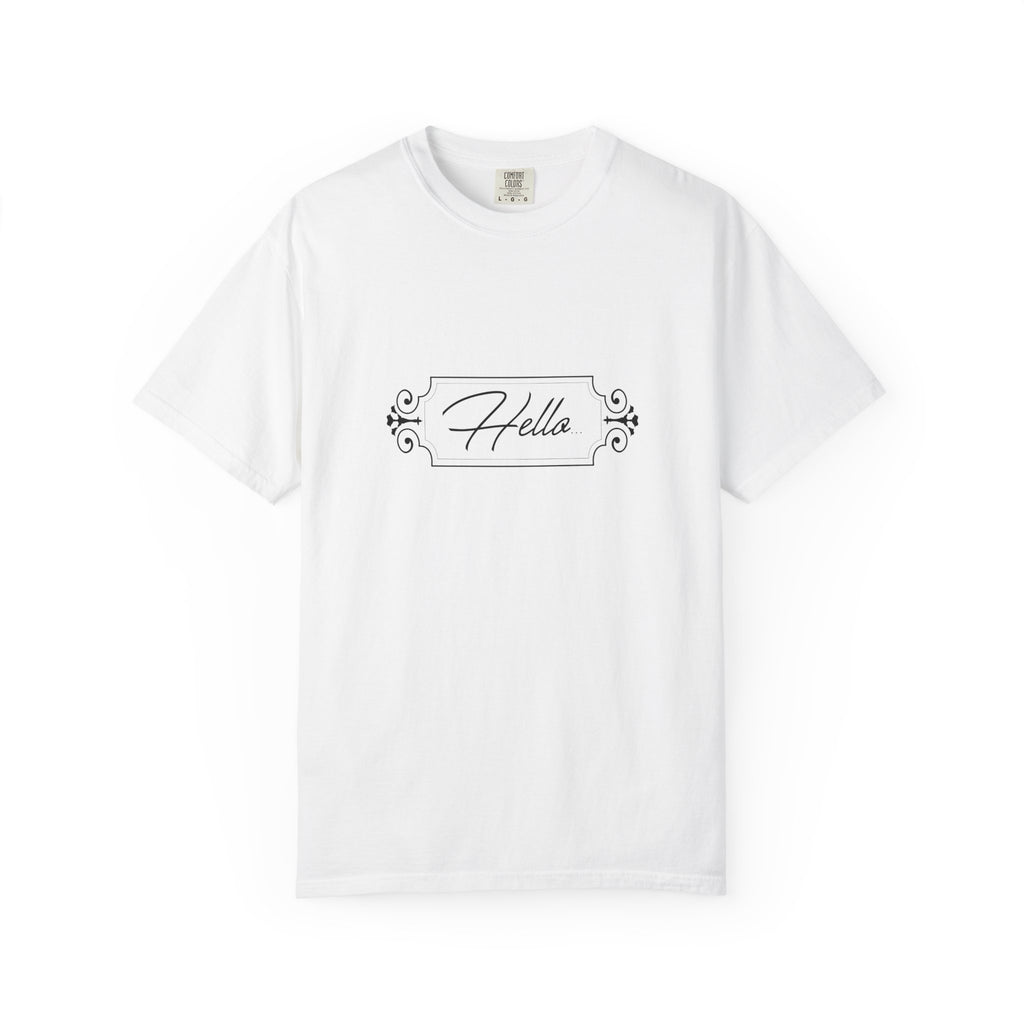 Adult humour- Hello T-Shirt for Everyday Style, Casual Wear, Gifts for Friends, Summer Outfits, Art-Inspired Fashion