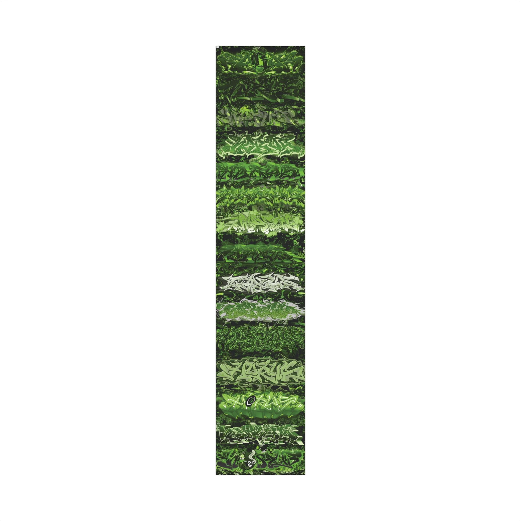 Green Graffiti Gift Wrap Paper — Urban Street Art Wrapping Sheets