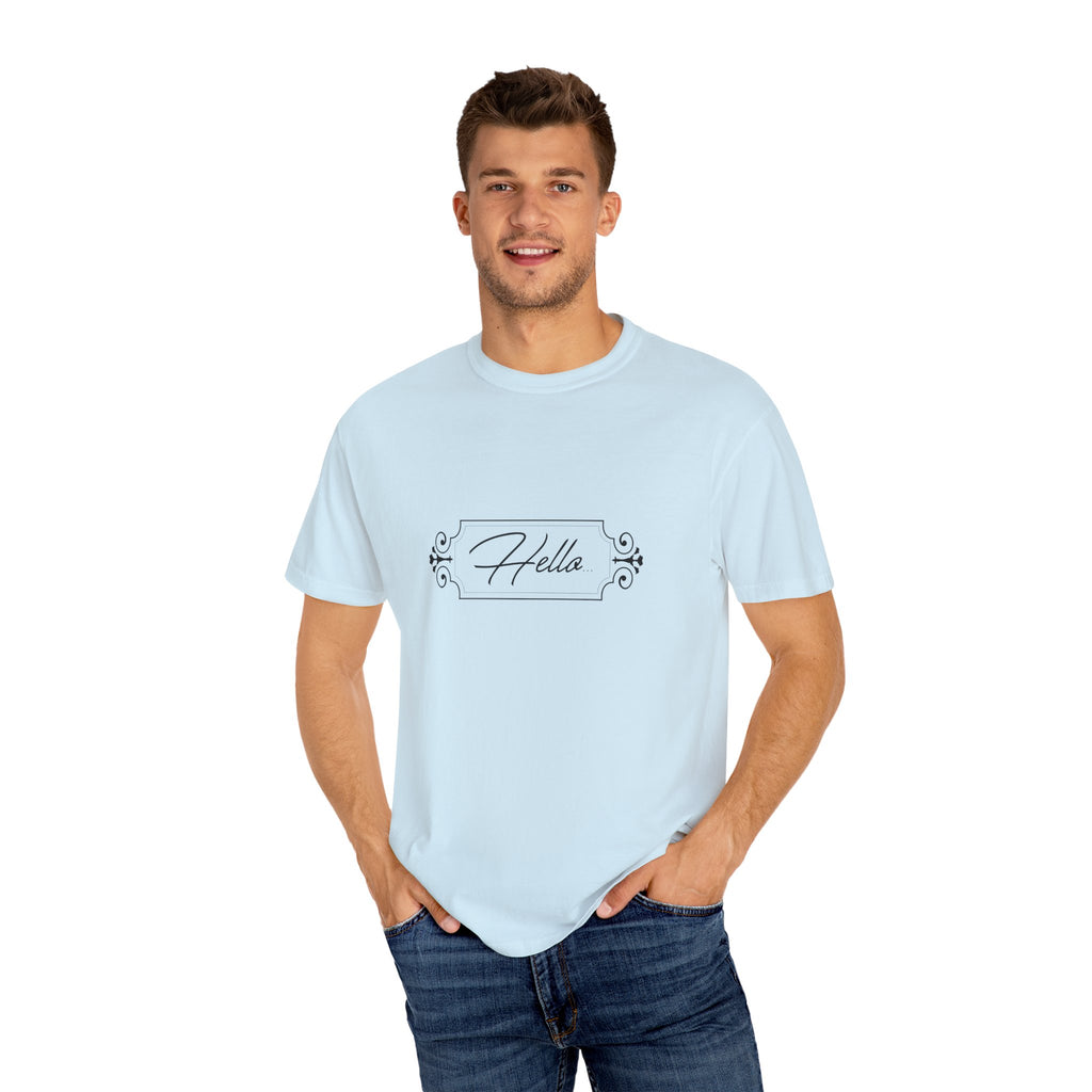 Adult humour- Hello T-Shirt for Everyday Style, Casual Wear, Gifts for Friends, Summer Outfits, Art-Inspired Fashion
