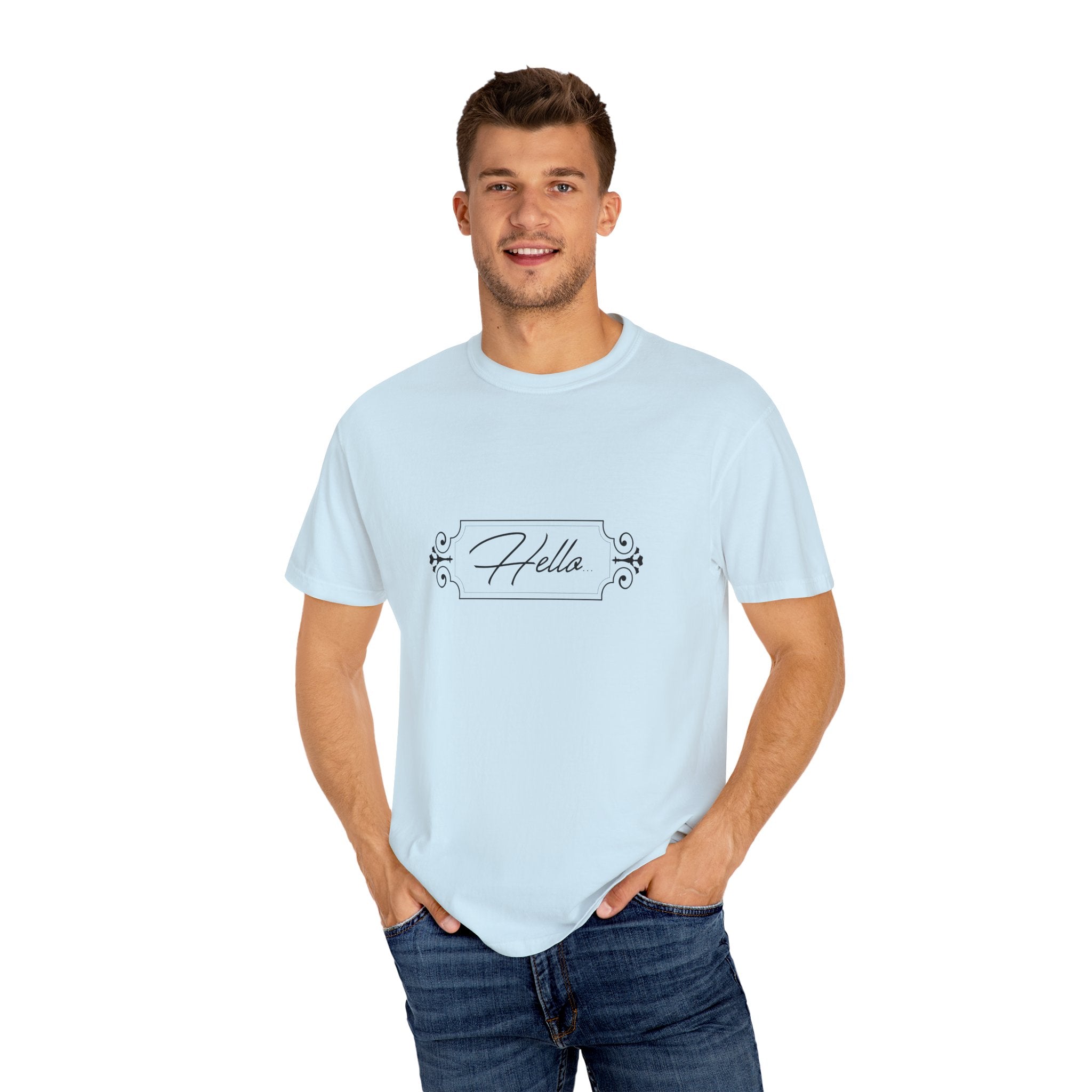 Adult humour- Hello T-Shirt for Everyday Style, Casual Wear, Gifts for Friends, Summer Outfits, Art-Inspired Fashion