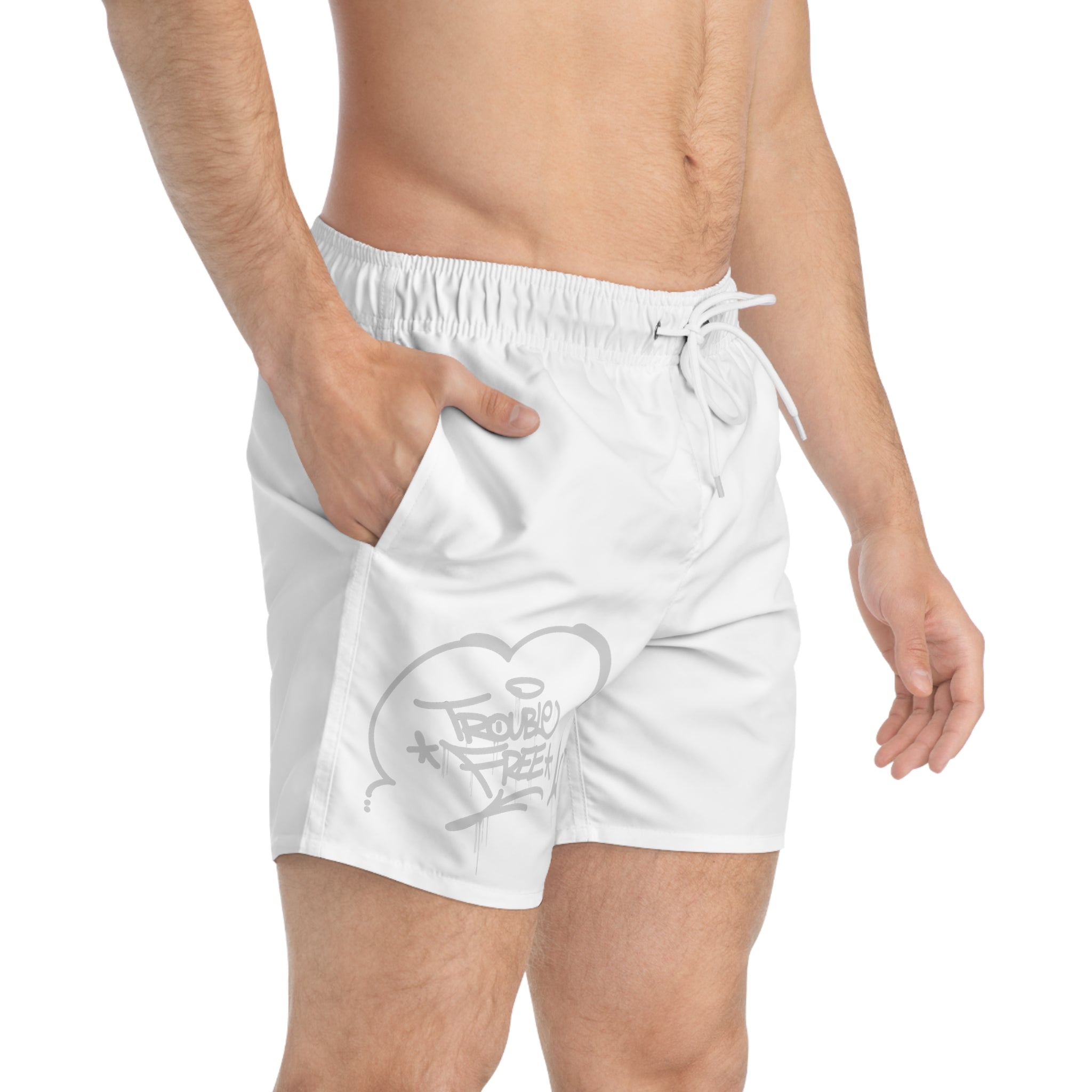 “Trouble Free”. Swim Trunks (AOP)