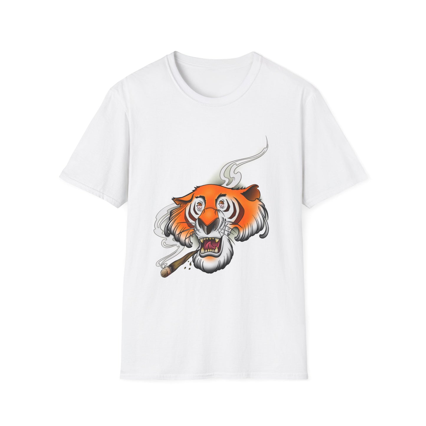 Stoney the Tiger - retro Softstyle T-Shirt