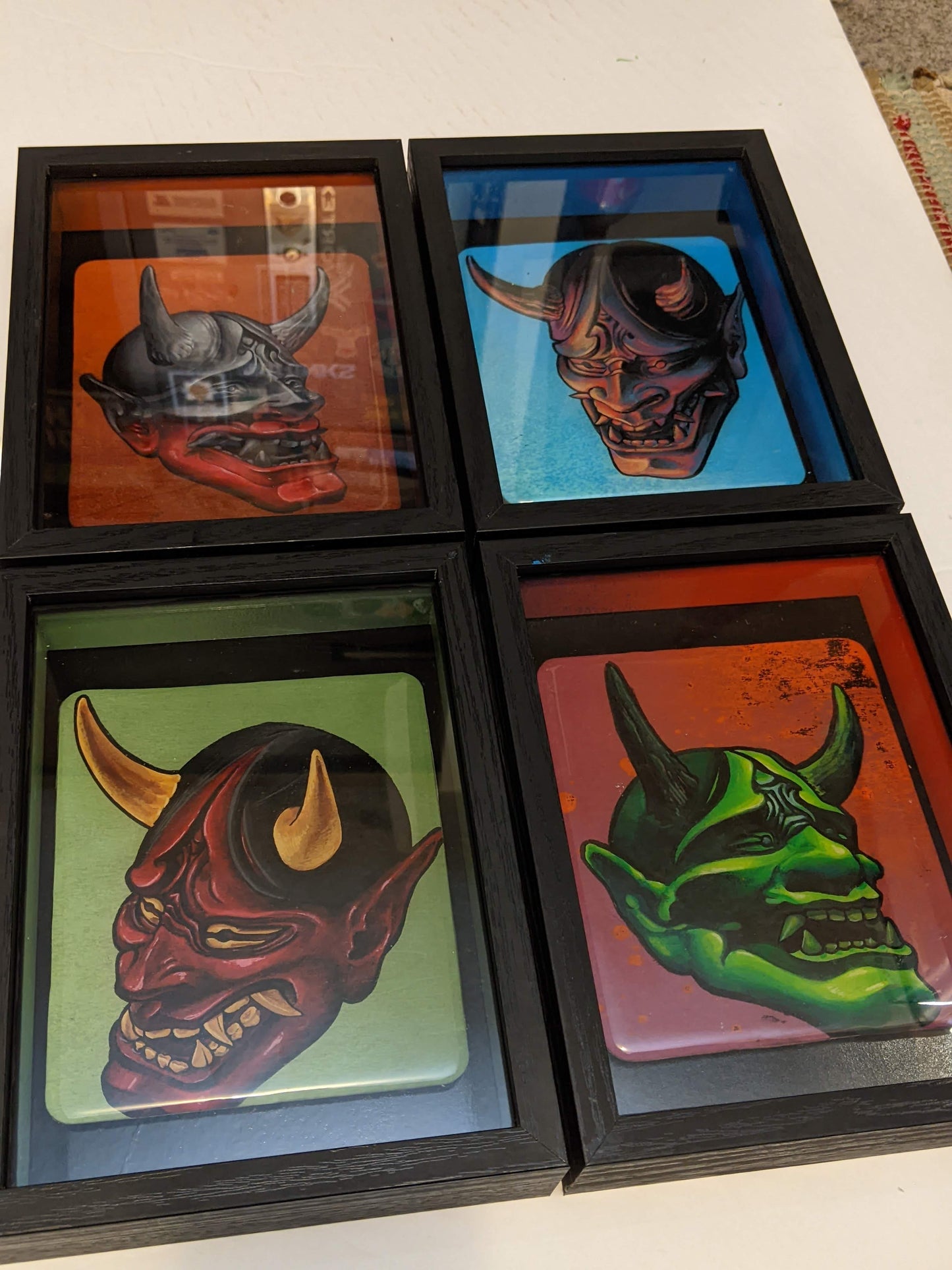 Shadow box Hannya Set (4 pieces)