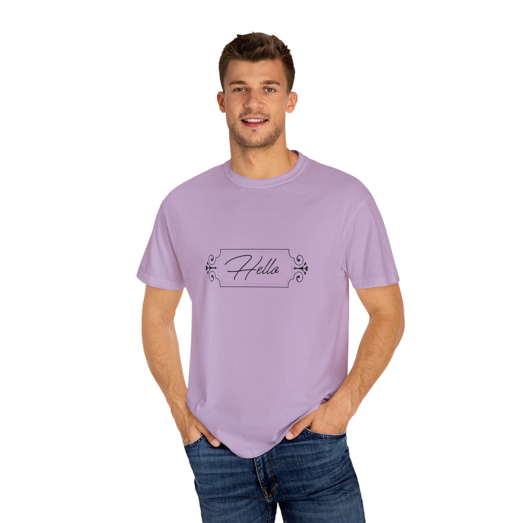 Adult humour- Hello T-Shirt for Everyday Style, Casual Wear, Gifts for Friends, Summer Outfits, Art-Inspired Fashion