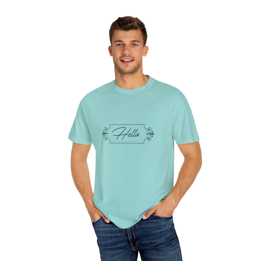 Adult humour- Hello T-Shirt for Everyday Style, Casual Wear, Gifts for Friends, Summer Outfits, Art-Inspired Fashion