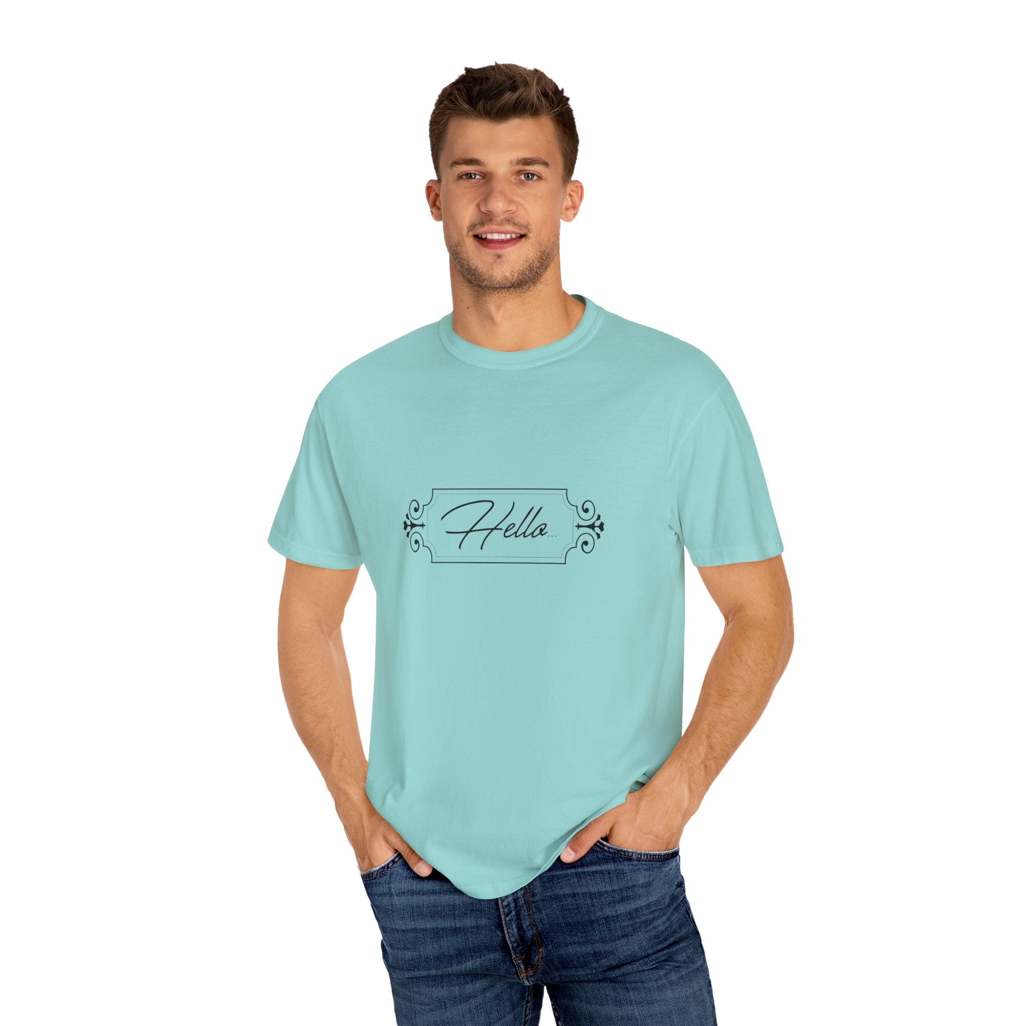 Adult humour- Hello T-Shirt for Everyday Style, Casual Wear, Gifts for Friends, Summer Outfits, Art-Inspired Fashion