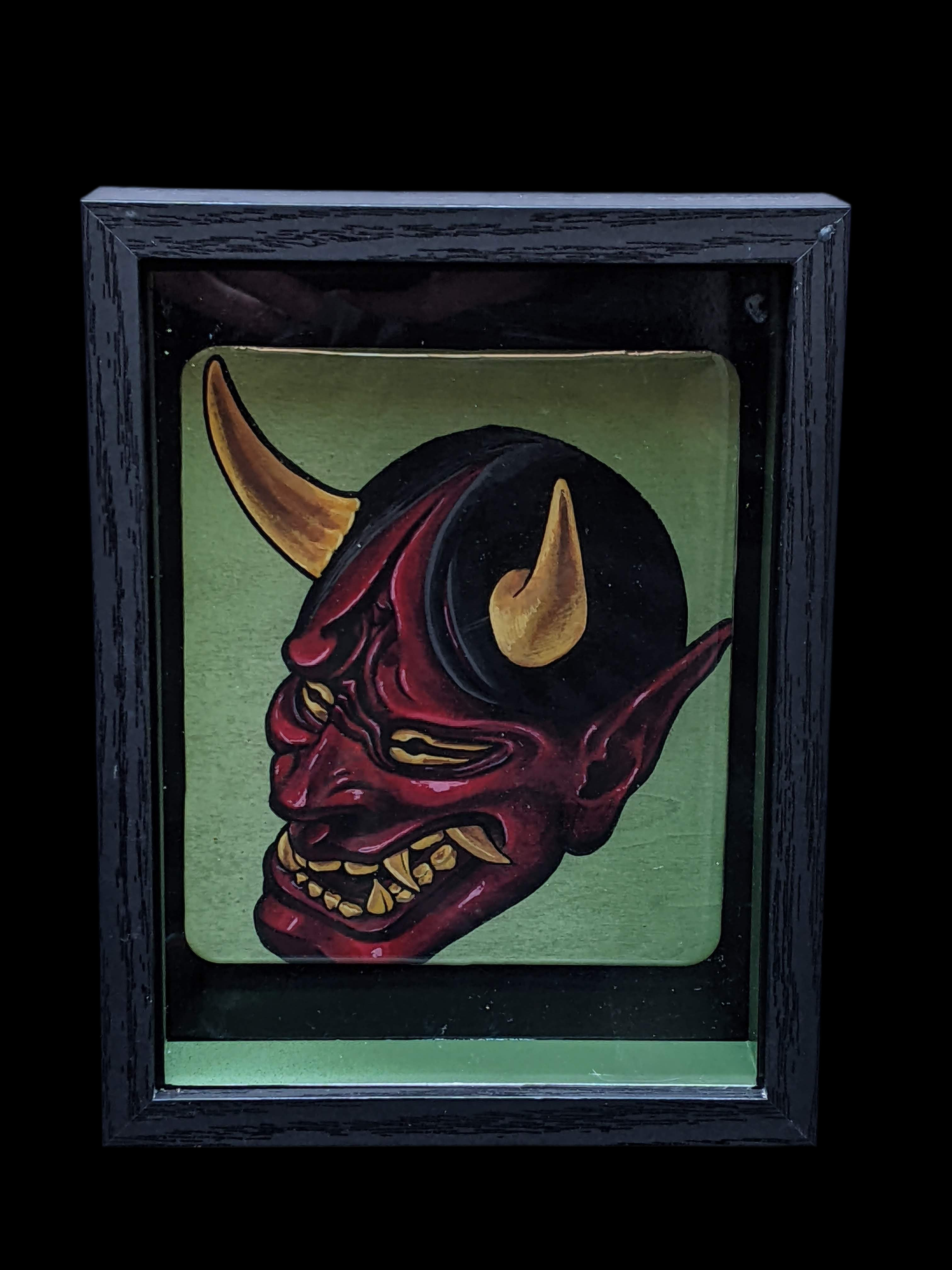 Shadow box Hannya (Red)