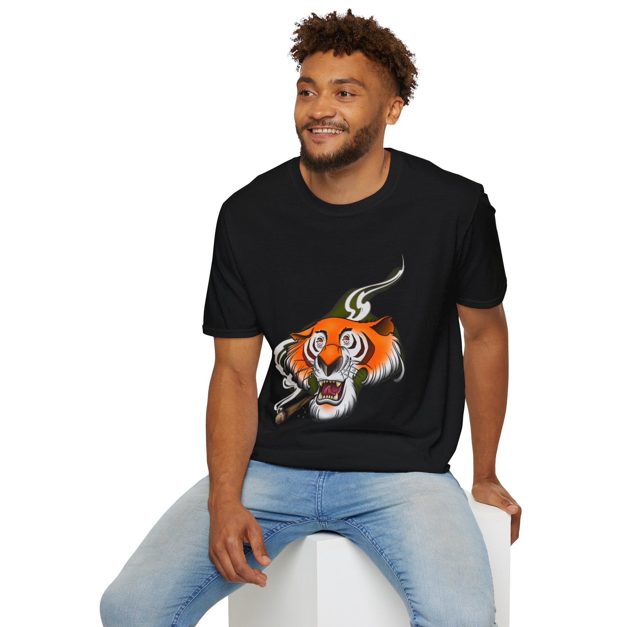 Stoney the Tiger - retro Softstyle T-Shirt