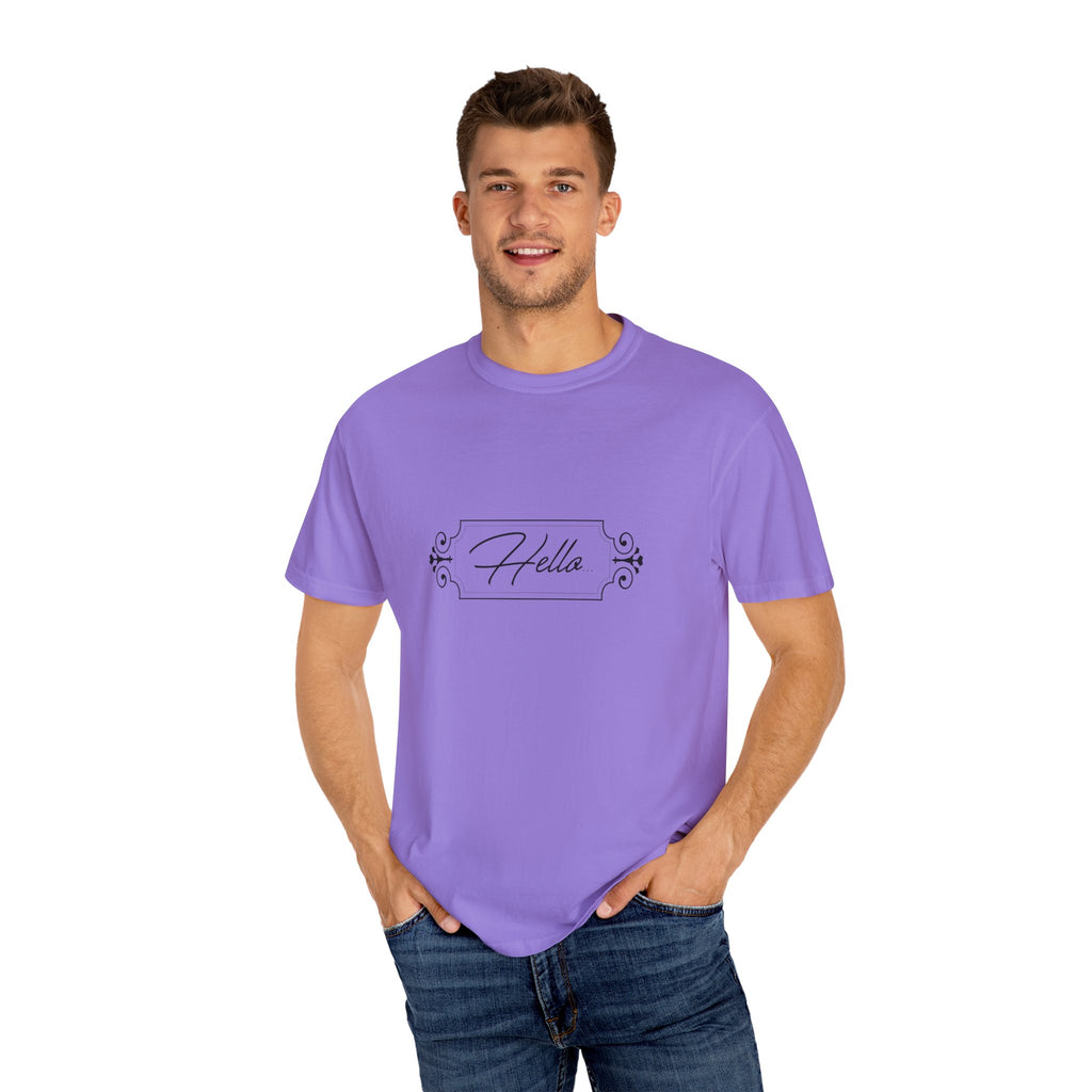 Adult humour- Hello T-Shirt for Everyday Style, Casual Wear, Gifts for Friends, Summer Outfits, Art-Inspired Fashion