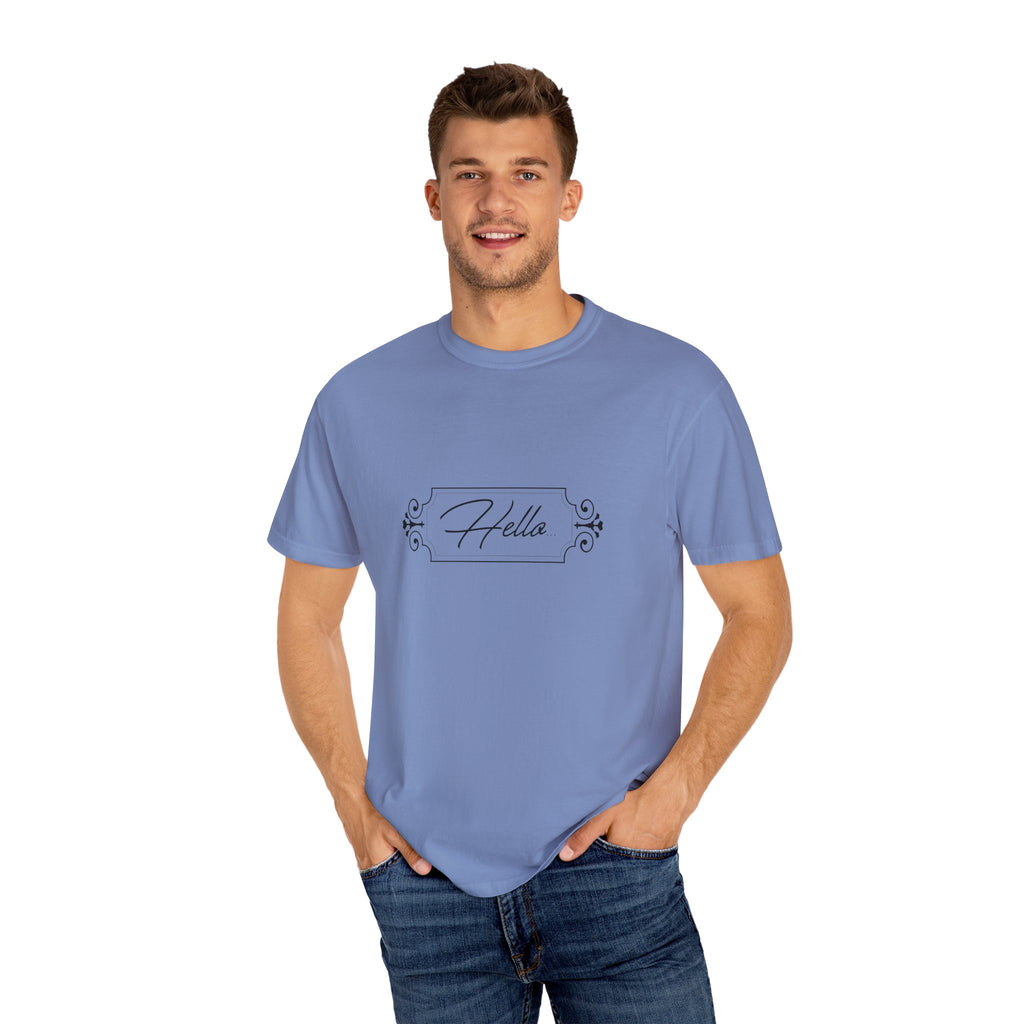 Adult humour- Hello T-Shirt for Everyday Style, Casual Wear, Gifts for Friends, Summer Outfits, Art-Inspired Fashion