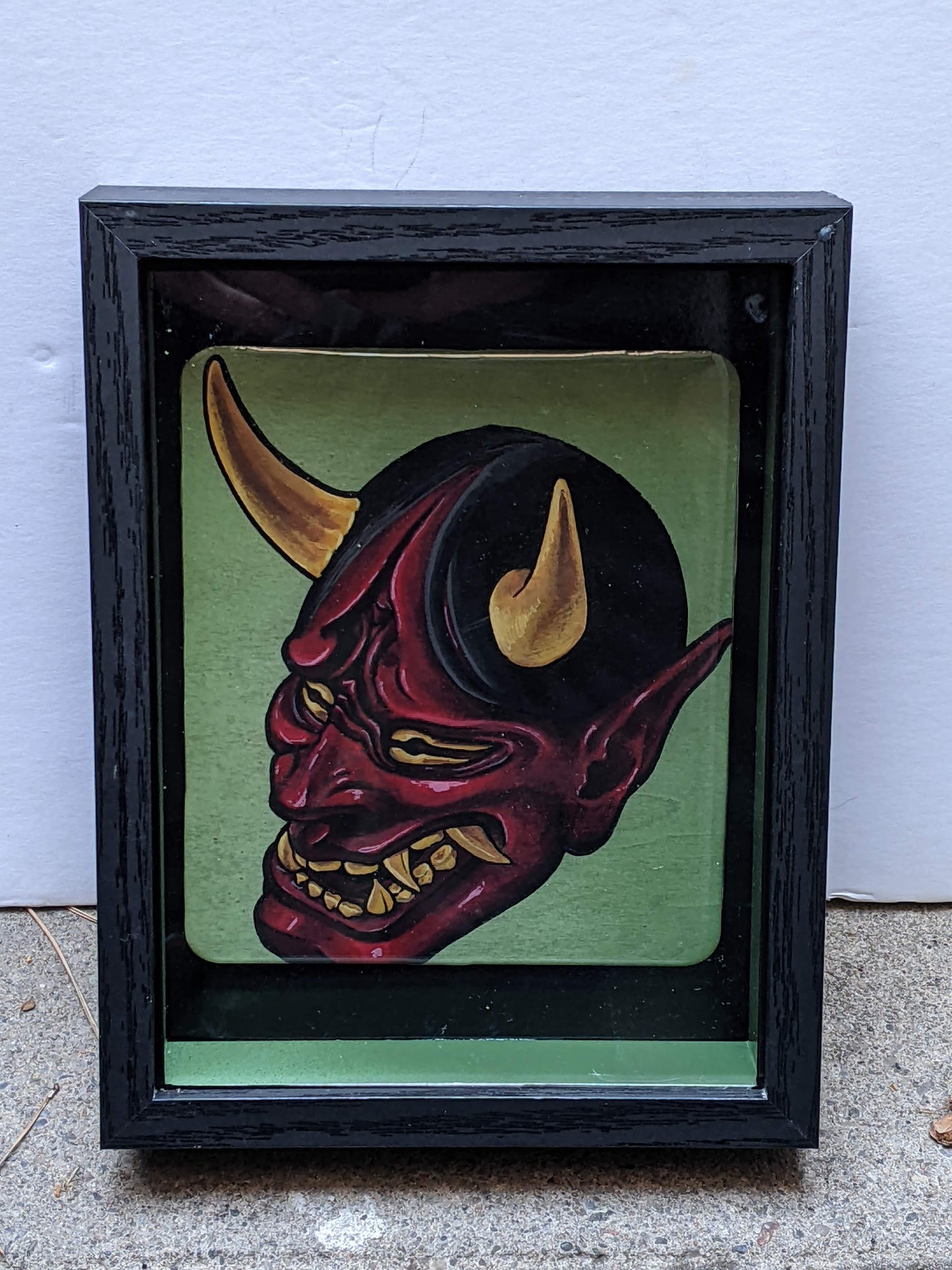 Shadow box Hannya (Red)