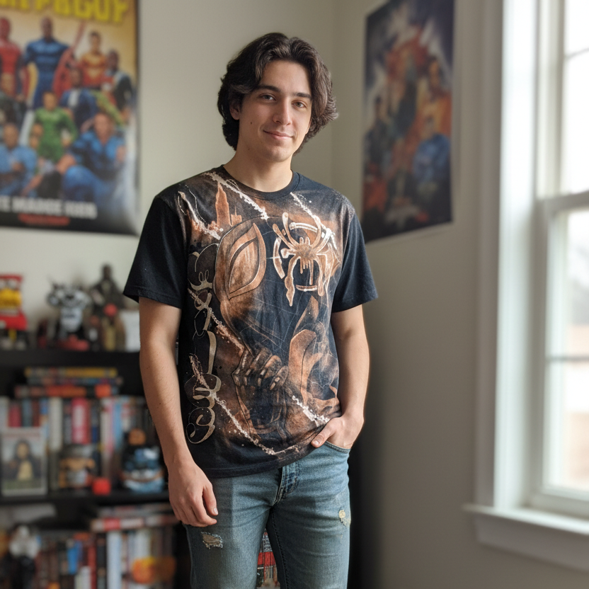 Miles morales Bleach paint tee