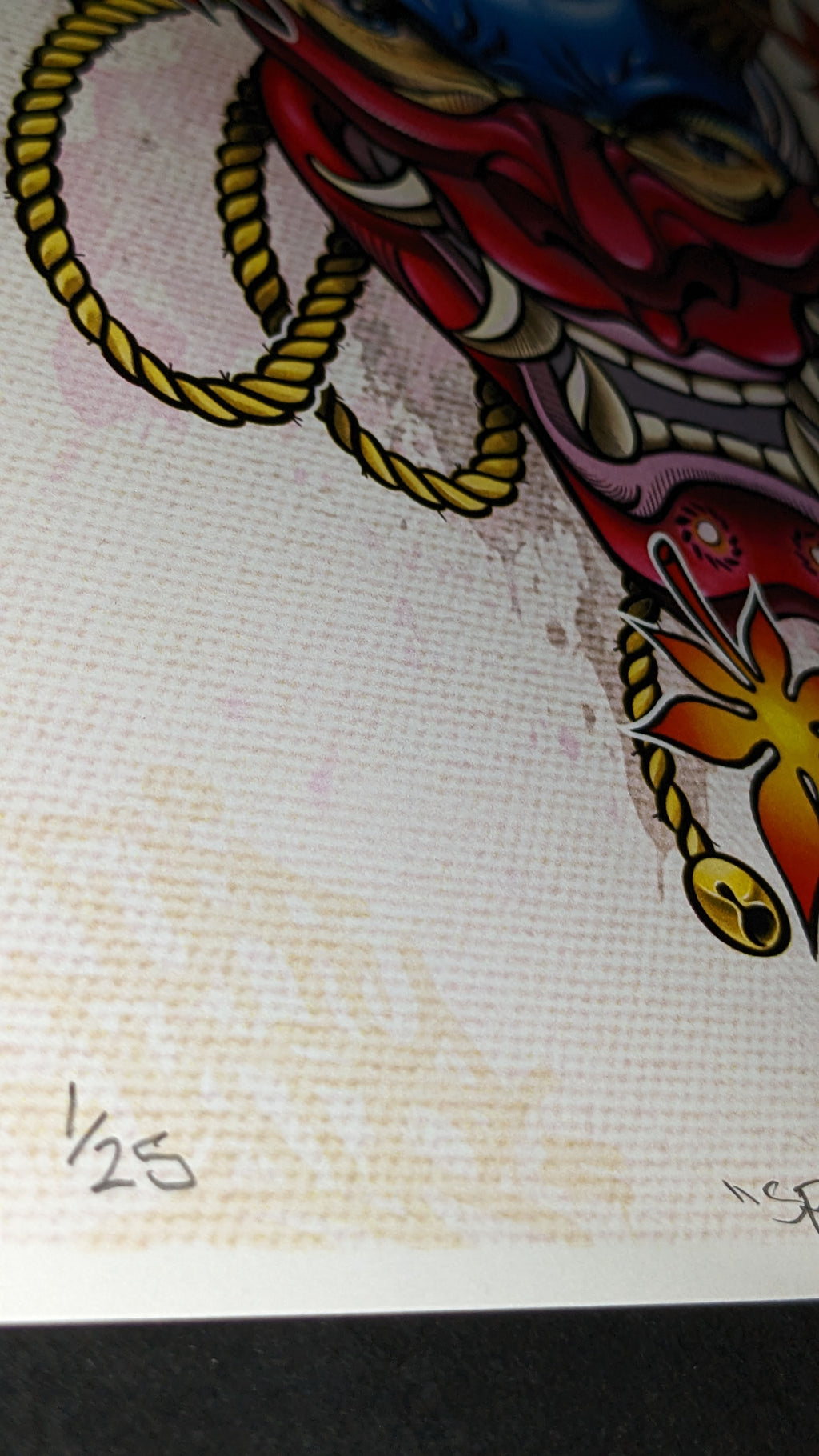 Product image, detail image to show quality of artwork. 