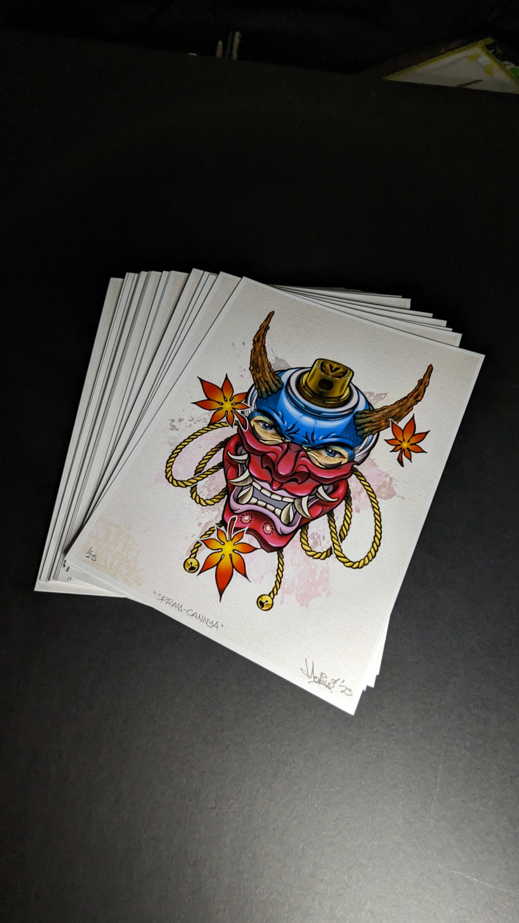 Product image, group of prints to show limited edition.  