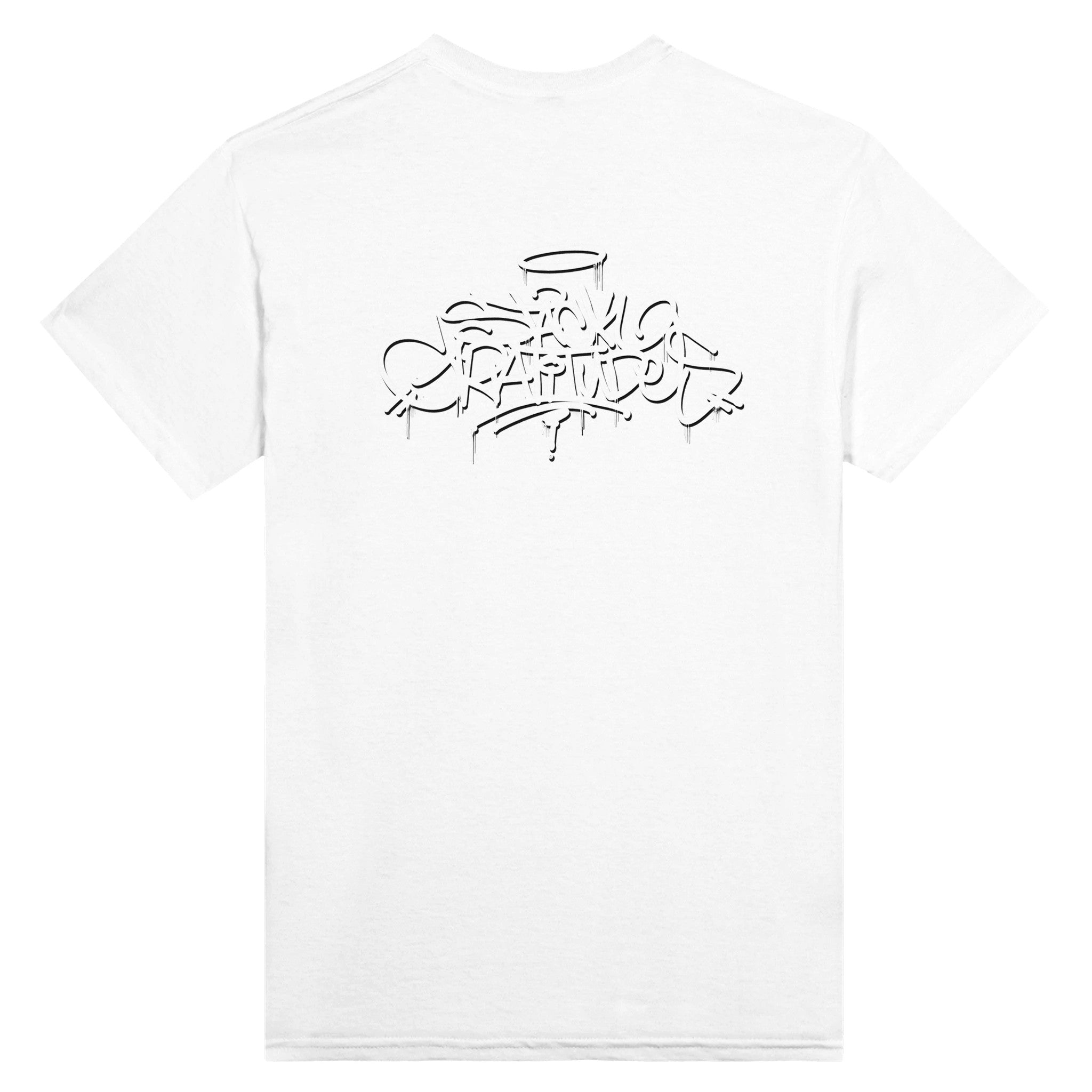 Stack Gratitudes (MTO) Heavyweight Unisex Crewneck T-shirt S / Black 