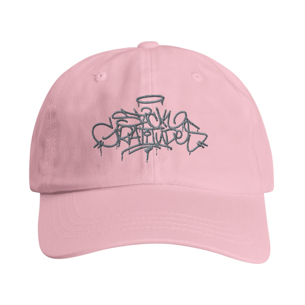 Low-Profile Cotton Cap | Stack Gratitudes Pink 