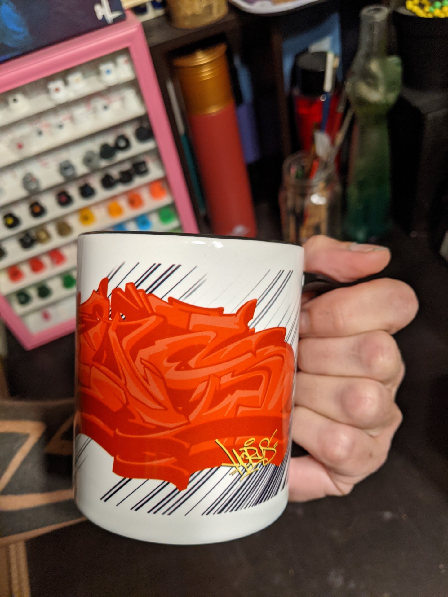 Horus graffiti mug